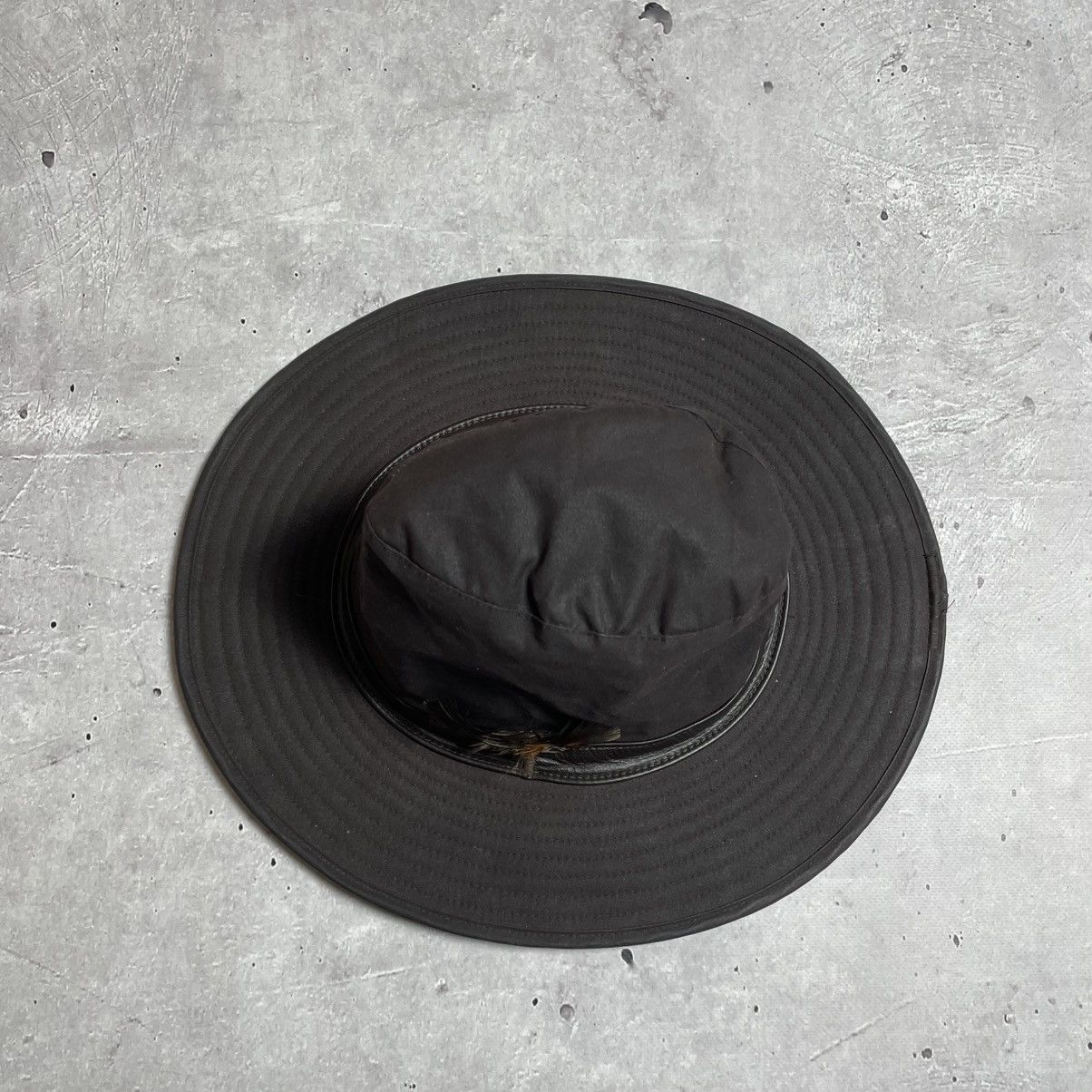 Barbour × Vintage Barbour Waxed Hat Men Brown Size ONE SIZE - 3 Thumbnail