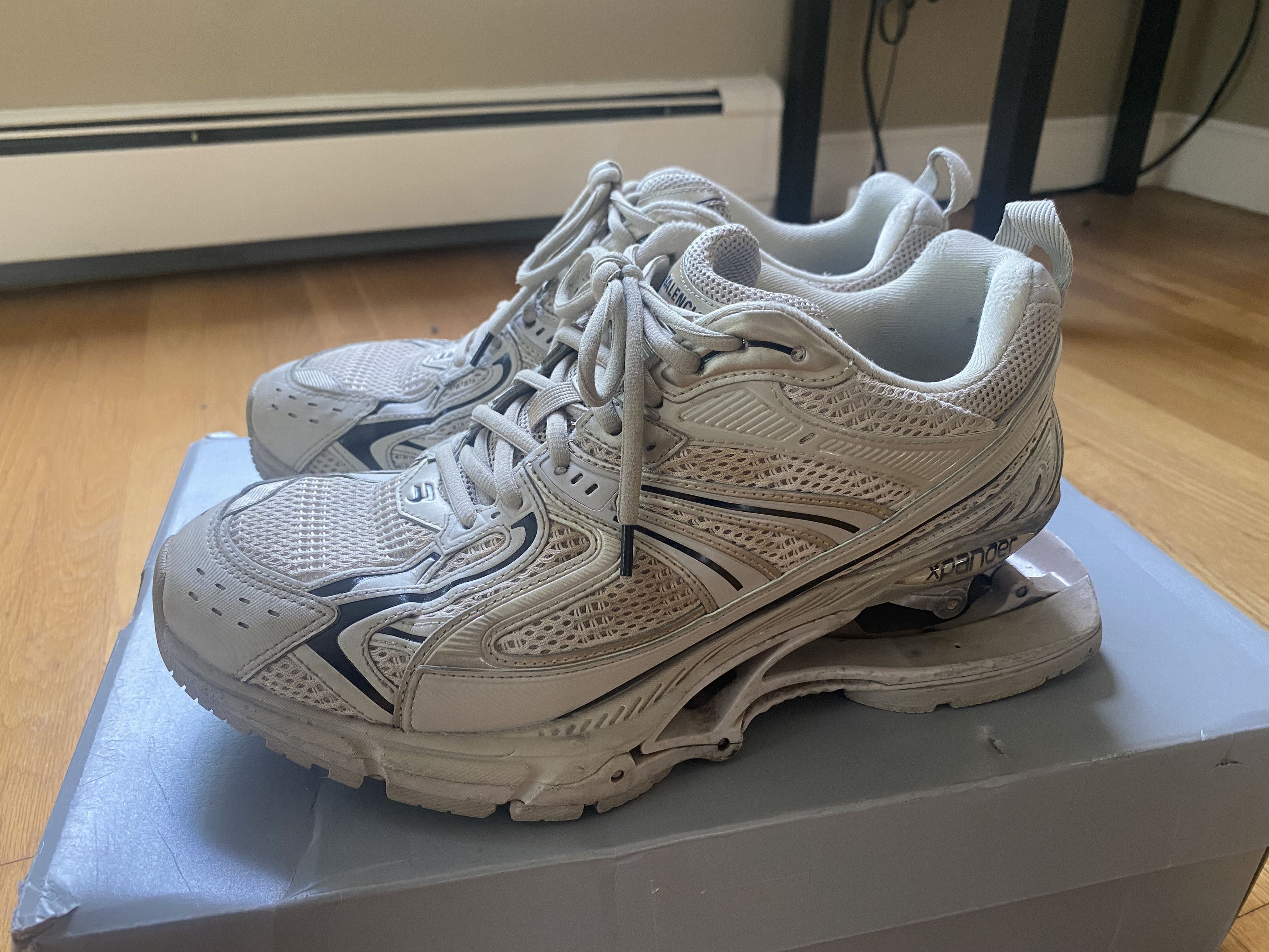 Balenciaga White/Black Balenciaga X-Panders Size US 10 / EU 43 - 1 Thumbnail
