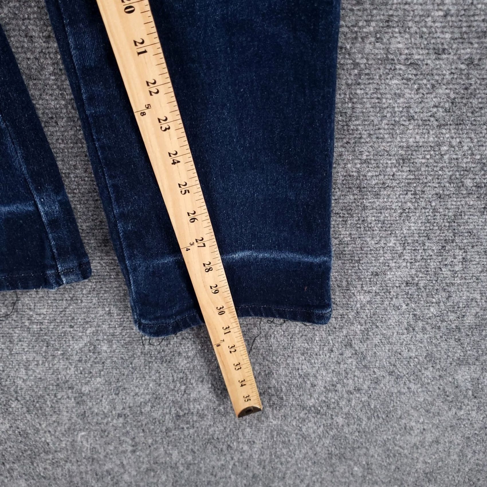 Vintage Bongo Jeans Women 9 Junior Blue Retro Slim Rinse Straight Hi Rise Dark Wash Size 30" / US 8 / IT 44 - 6 Thumbnail