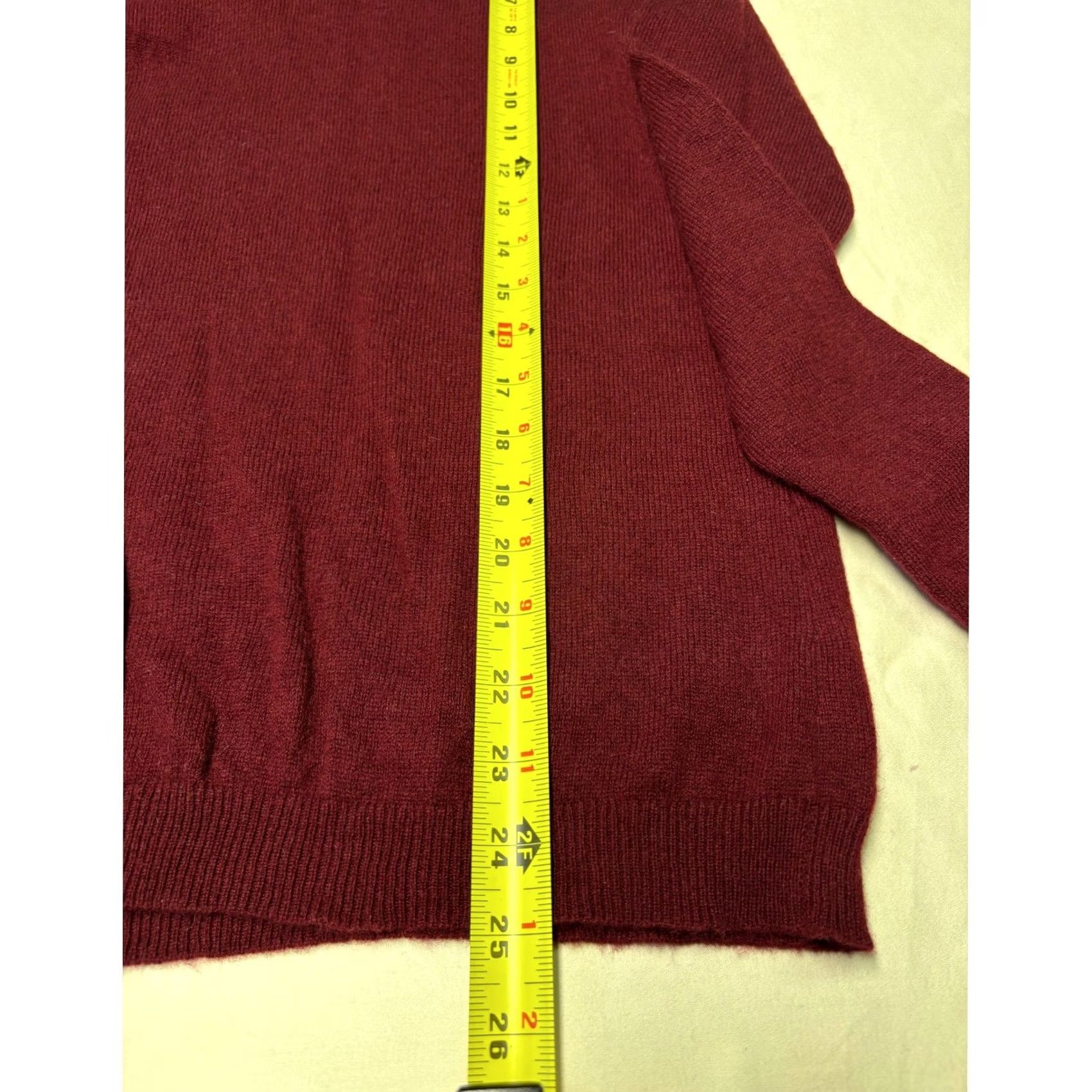 Charter Club Charter Club Luxury 100% Cashmere Crewneck Sweater Burgundy Red Small Women Knit Pullover Crew Neck Long Sleeve Solid Knit Wool? Size S / US 4 / IT 40 - 4 Thumbnail