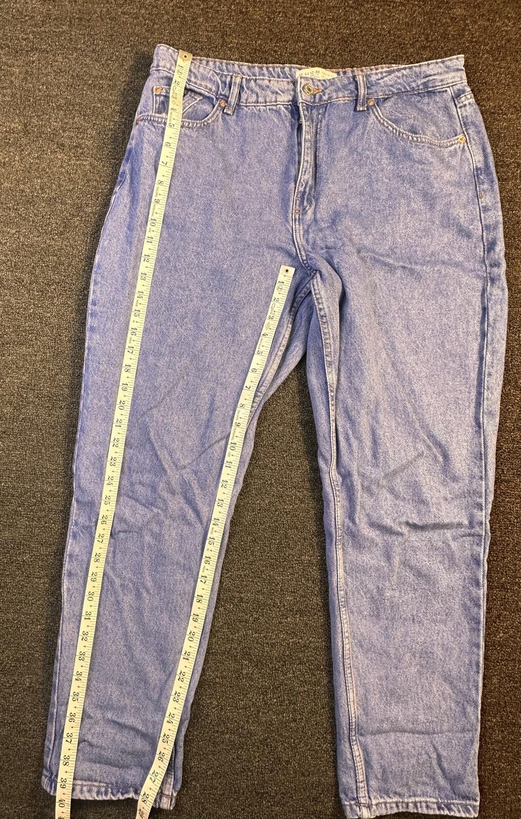Primark Denim Co. Sz 16 Light Wash High-Waisted Mom Jeans Size 29" - 2 Thumbnail