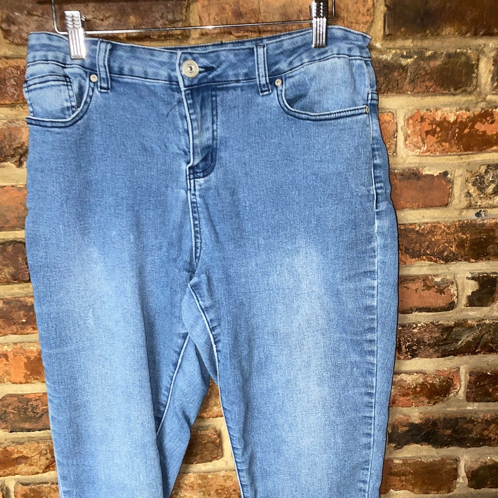 Other Amanda Paige Faded Medium Wash Blue Denim Skinny Fit Jeans 8 Size 30" / US 8 / IT 44 - 2 Thumbnail