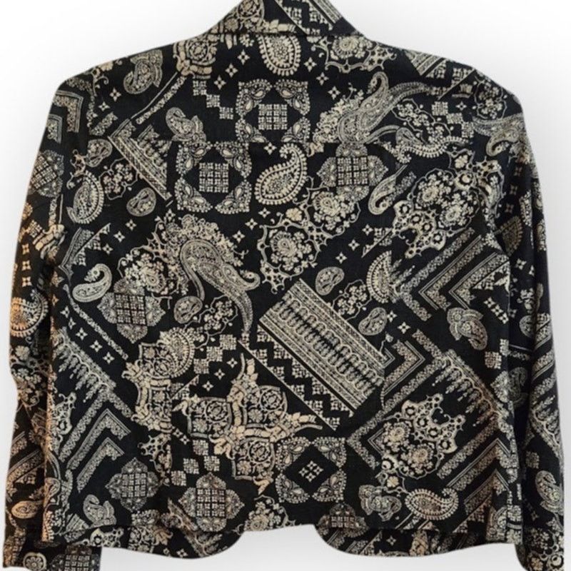 Coldwater Creek Coldwater Creek Women’s Petite Medium Patterned Jacket Size M / US 6-8 / IT 42-44 - 5 Thumbnail