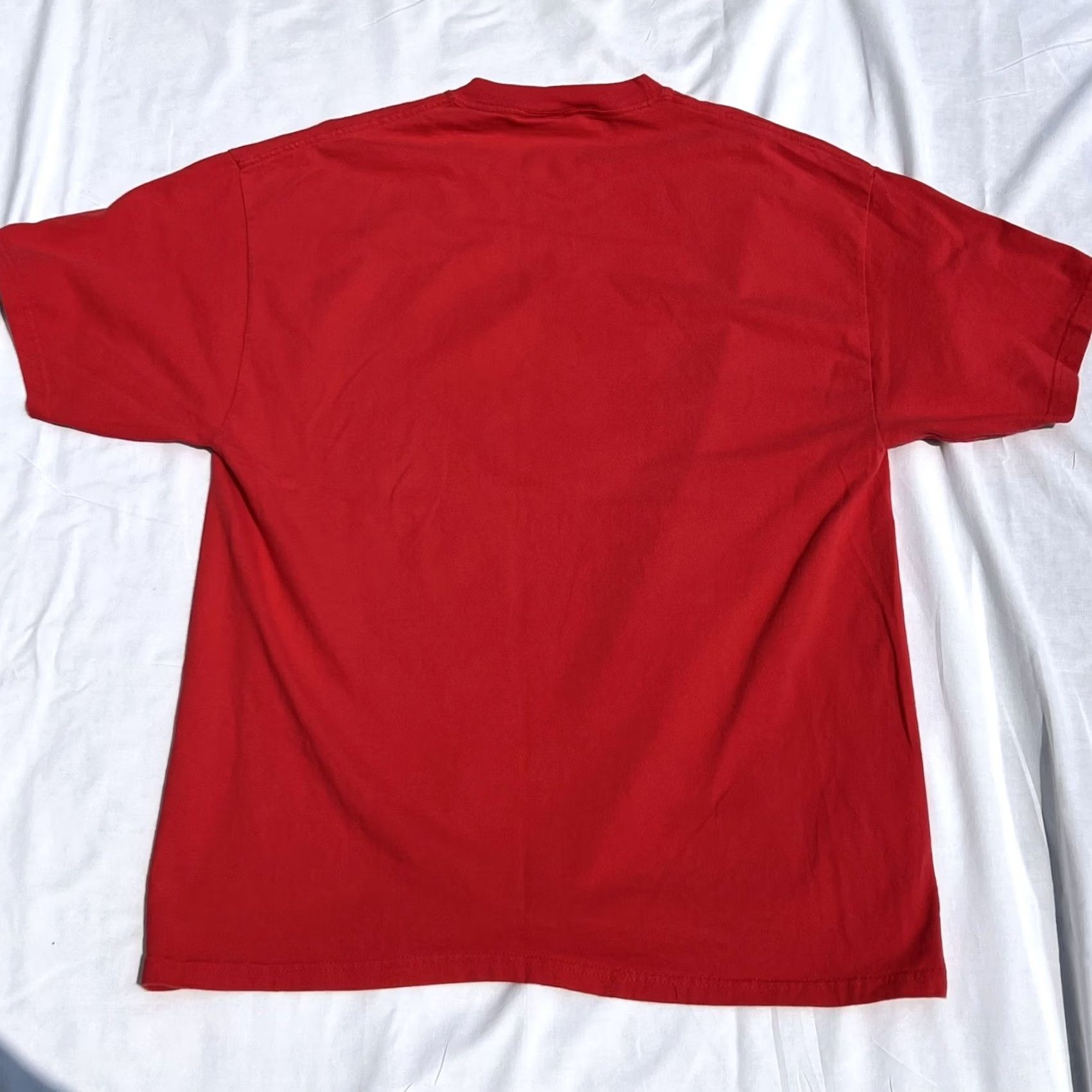 Disney VINTAGE Disney T-Shirt Mens Red 4th of July Mickey Mouse American Flag Sz L Womens/Mens? Size US L / EU 52-54 / 3 - 7 Thumbnail