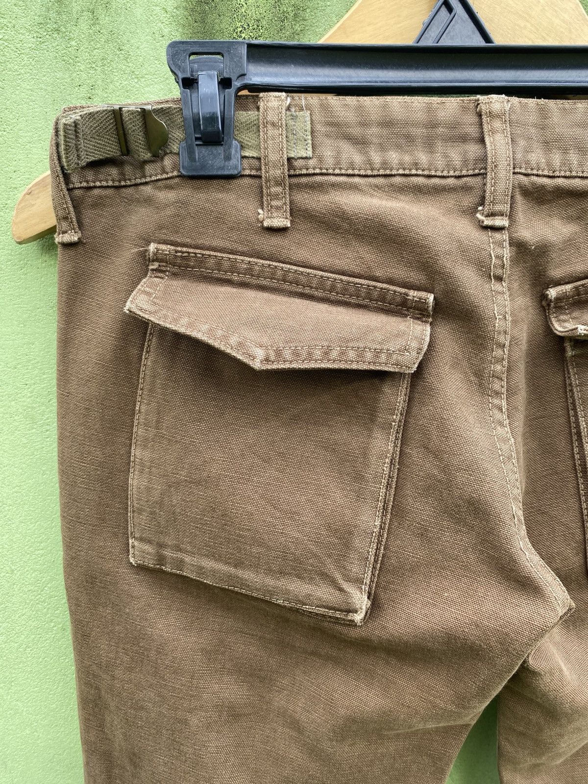 Le Grande Bleu (L.G.B.) L.G.B. Brown Canvas Pants Utility Cargo Pocket & Distress Size US 31 - 9 Thumbnail