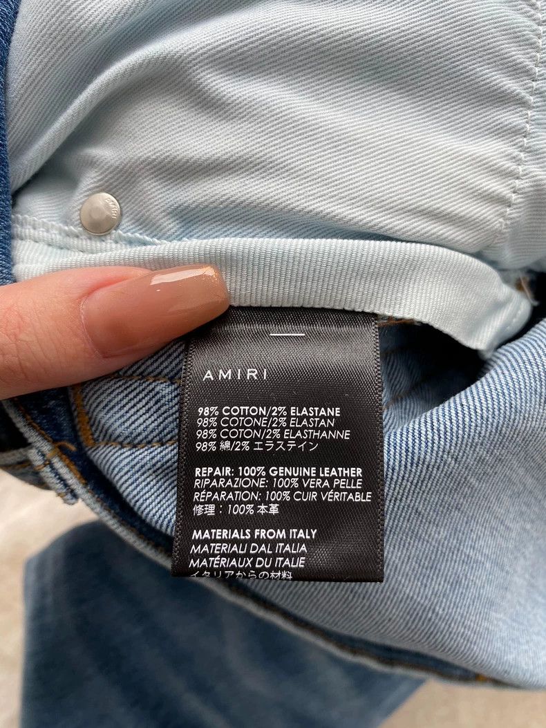 Amiri Amiri Washed Blue Patchwork MX1 Jean Size US 30 / EU 46 - 4 Thumbnail