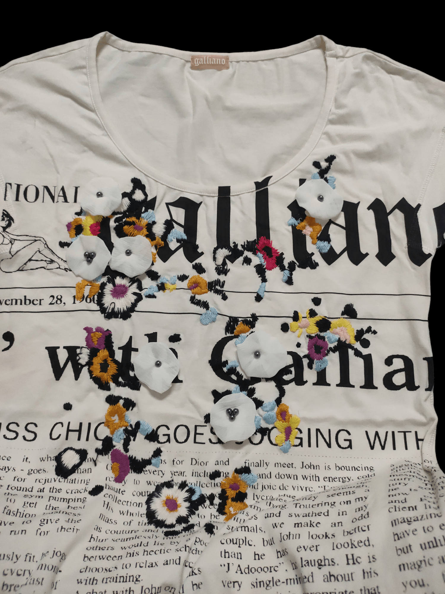 John Galliano Mini Dress John Galliano White Colour Size XS / US 0-2 / IT 36-38 - 3 Thumbnail