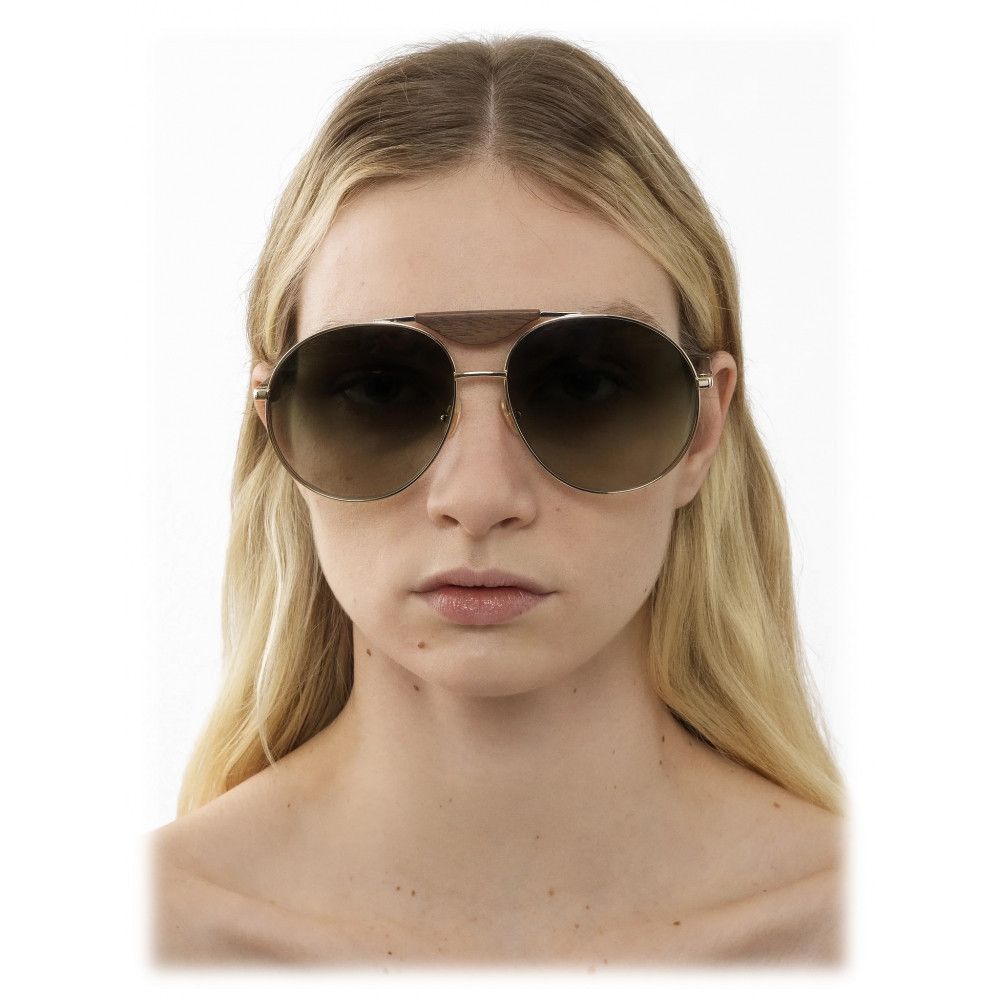 Chloe o1loc1c1024 Size: OS / Melia Sunglasses in Grad Green/Brown Size ONE SIZE - 4 Thumbnail