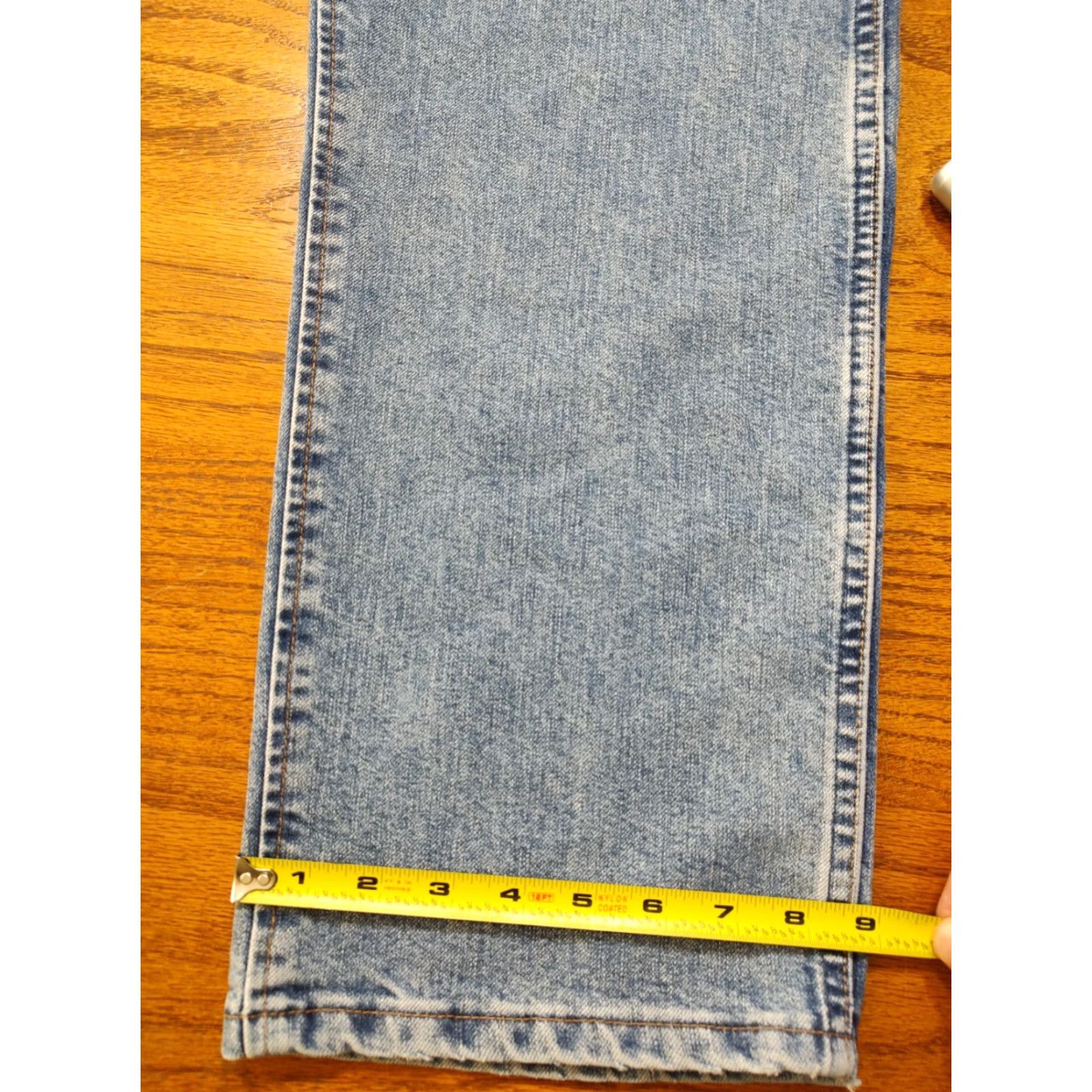 Wrangler Wrangler Jeans Western Denim 42x30 Regular Mens Five-Pocket Blue Wrangler 47MWZ Cowboy Cut Vintage No 80s 90s American Ranch Rodeo USA Classic Size US 42 / EU 58 - 7 Thumbnail