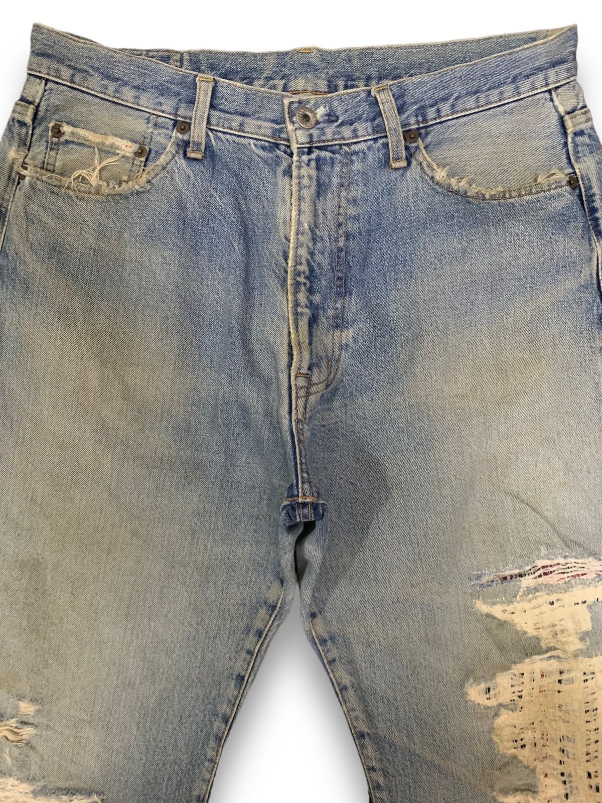 Hysteric Glamour Vintage Spellbound DMG Selvedge Patched Distressed Jeans Size US 32 / EU 48 - 4 Thumbnail
