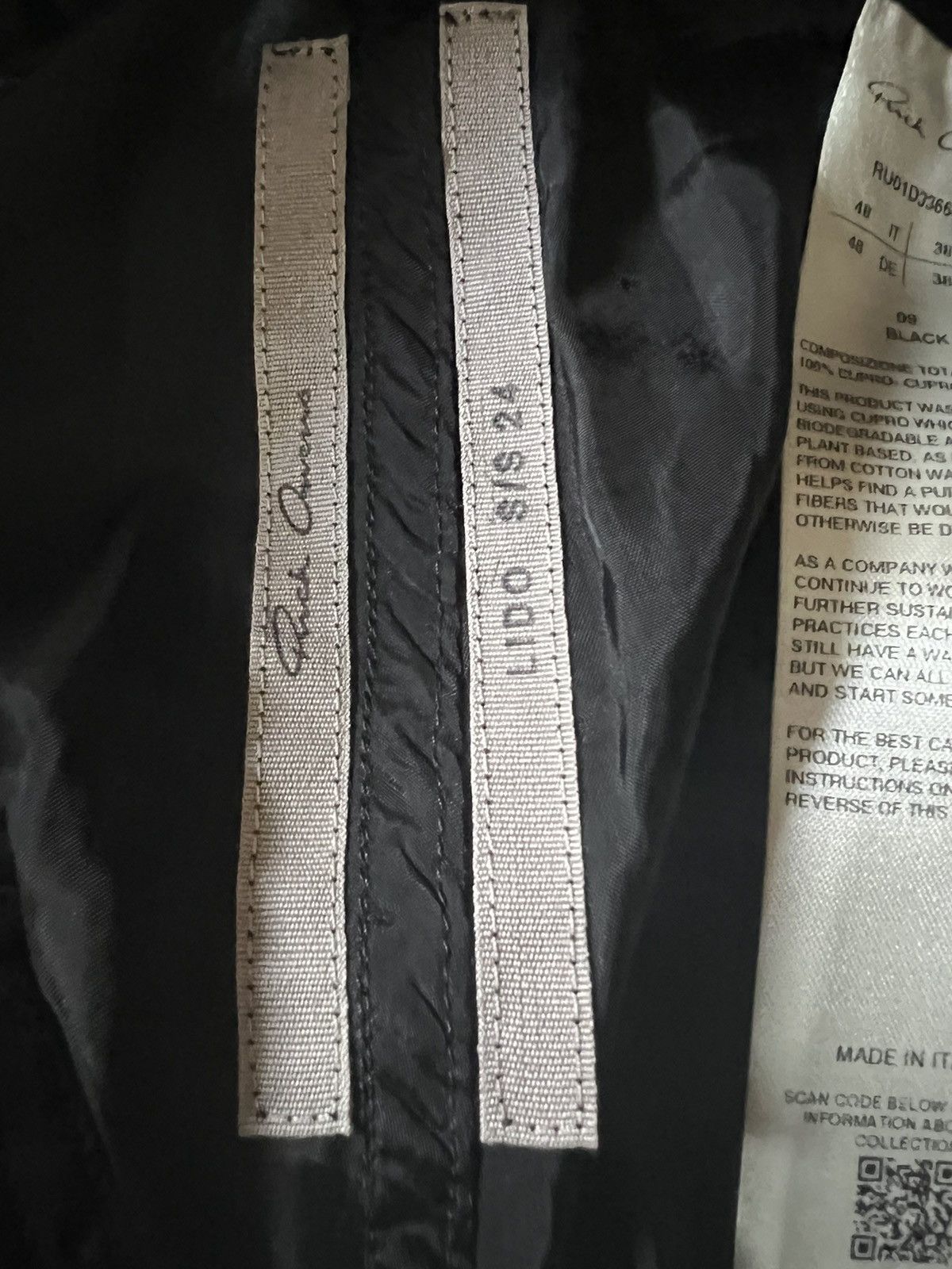 Rick Owens SS’24 LIDO BELA SATIN TROUSERS Size US 32 / EU 48 - 5 Thumbnail