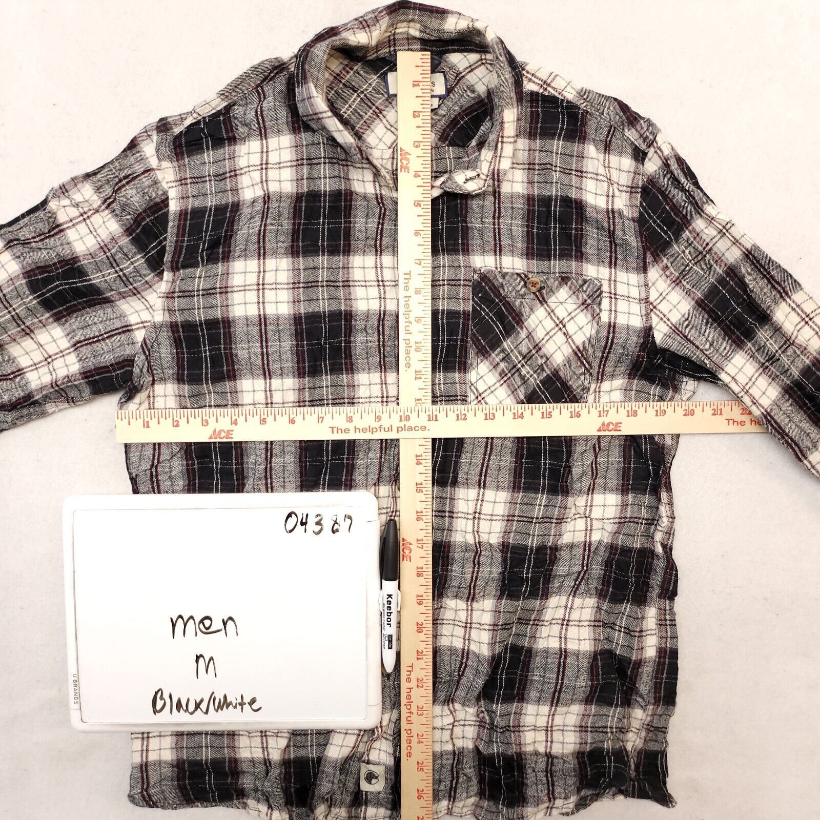 Boston Traders Boston Traders Tartan Flannel Shirt Mens Size Medium M Black Size US M / EU 48-50 / 2 - 6 Thumbnail