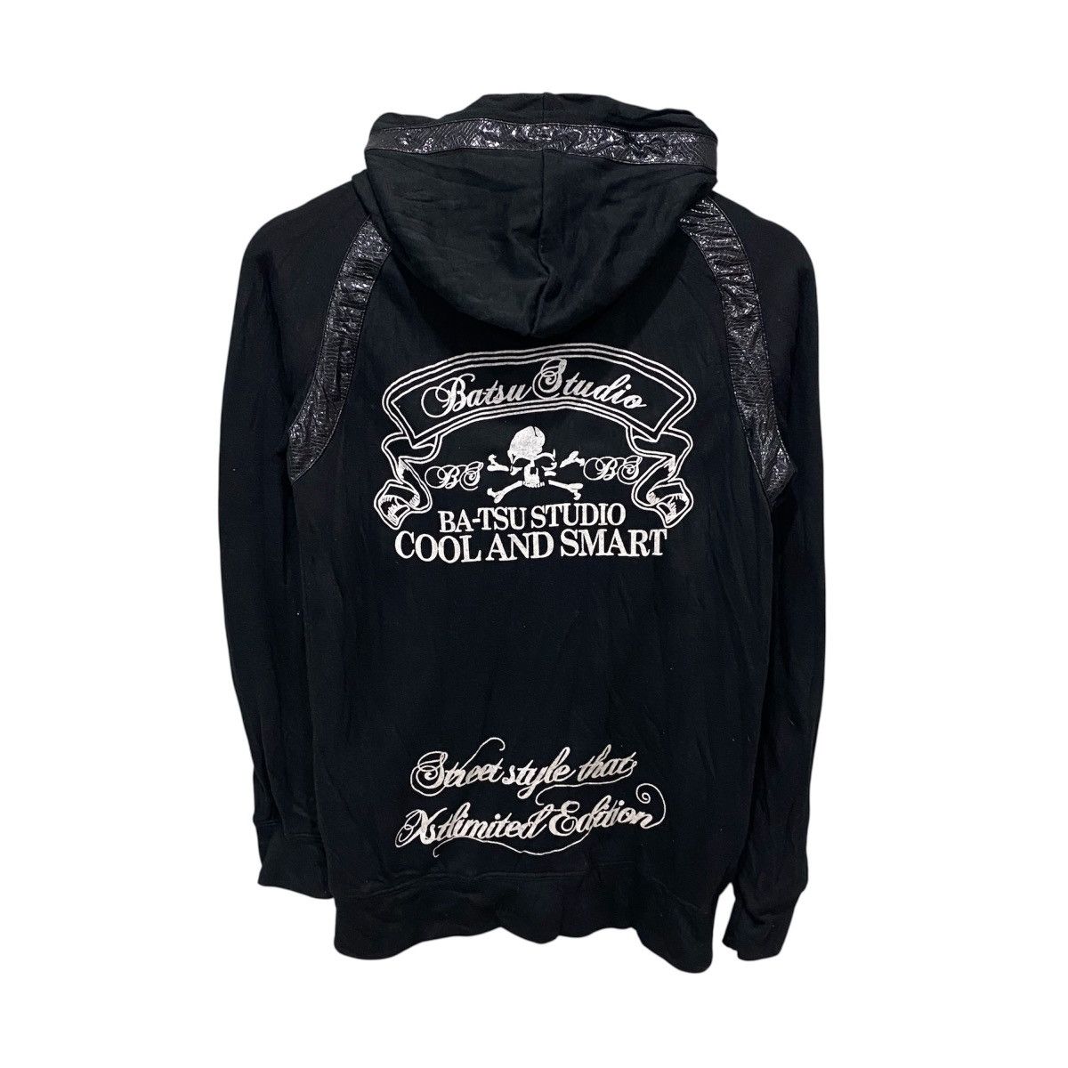 Hysteric Glamour Vintage Ba-Tsu Studio Skull Crossbones Punk Hoodie Japan Y2K Size US S / EU 44-46 / 1 - 2 Thumbnail