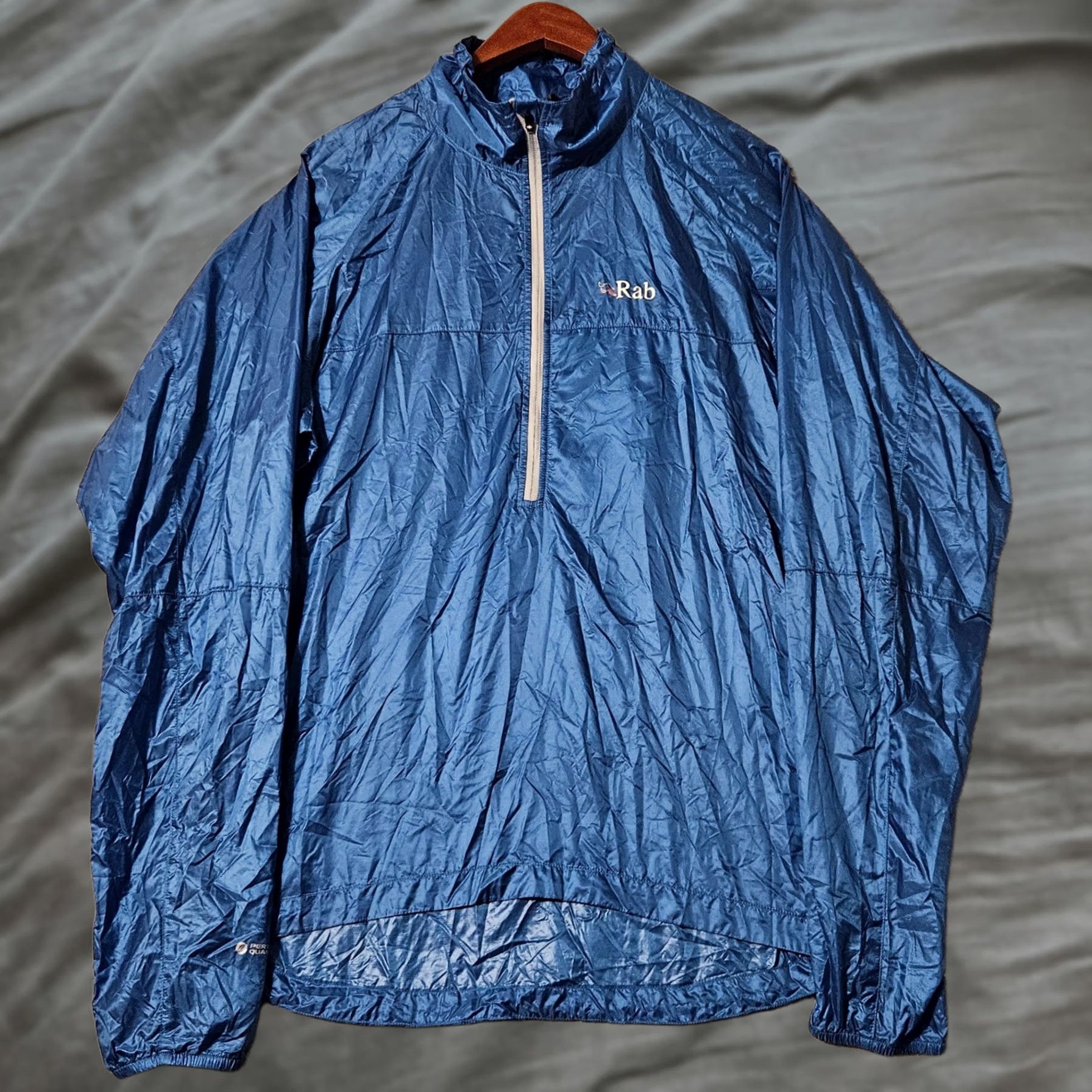 Rab RAB Wind Jacket Men's Large Blue Pertex Ripstop Packable Size US L / EU 52-54 / 3 - 1 Thumbnail