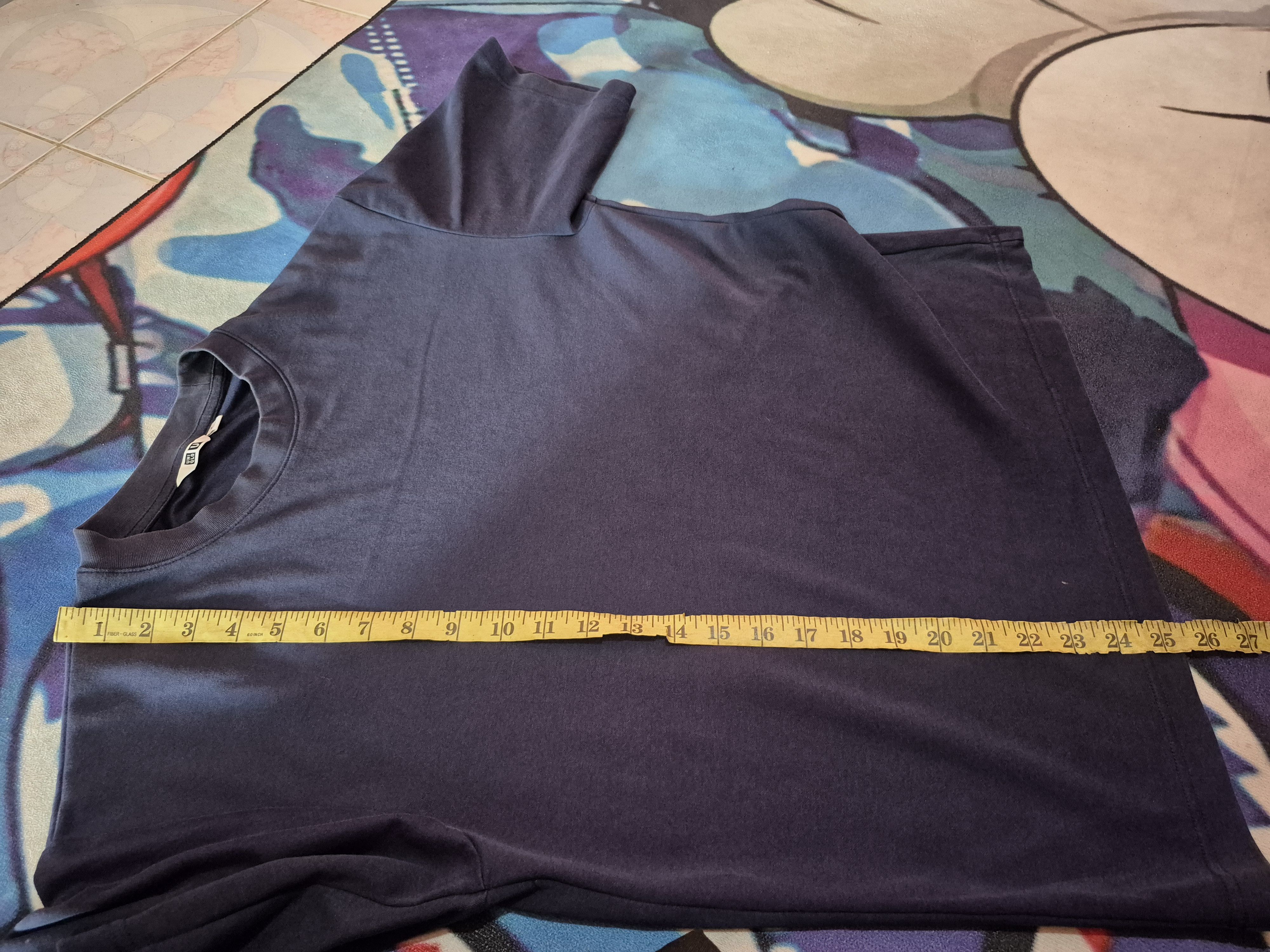 Lemaire × Uniqlo 🔥 Uniqlo U Lemaire Airism Navy Plain Tee Size US L / EU 52-54 / 3 - 8 Thumbnail