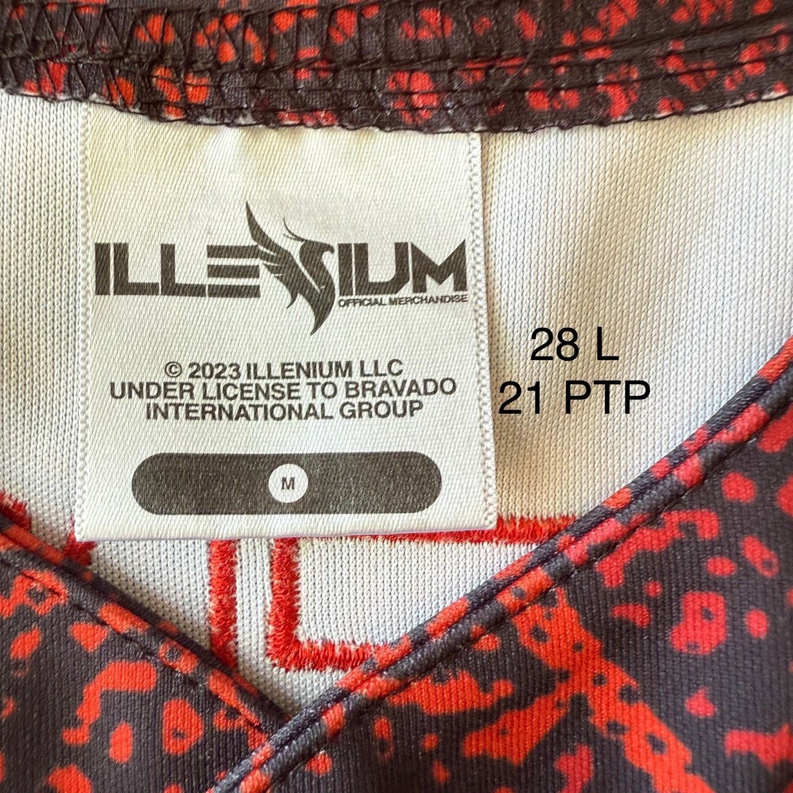 Other Illenium Jersey Medium Black Red Techno Rave Music Size US M / EU 48-50 / 2 - 5 Thumbnail