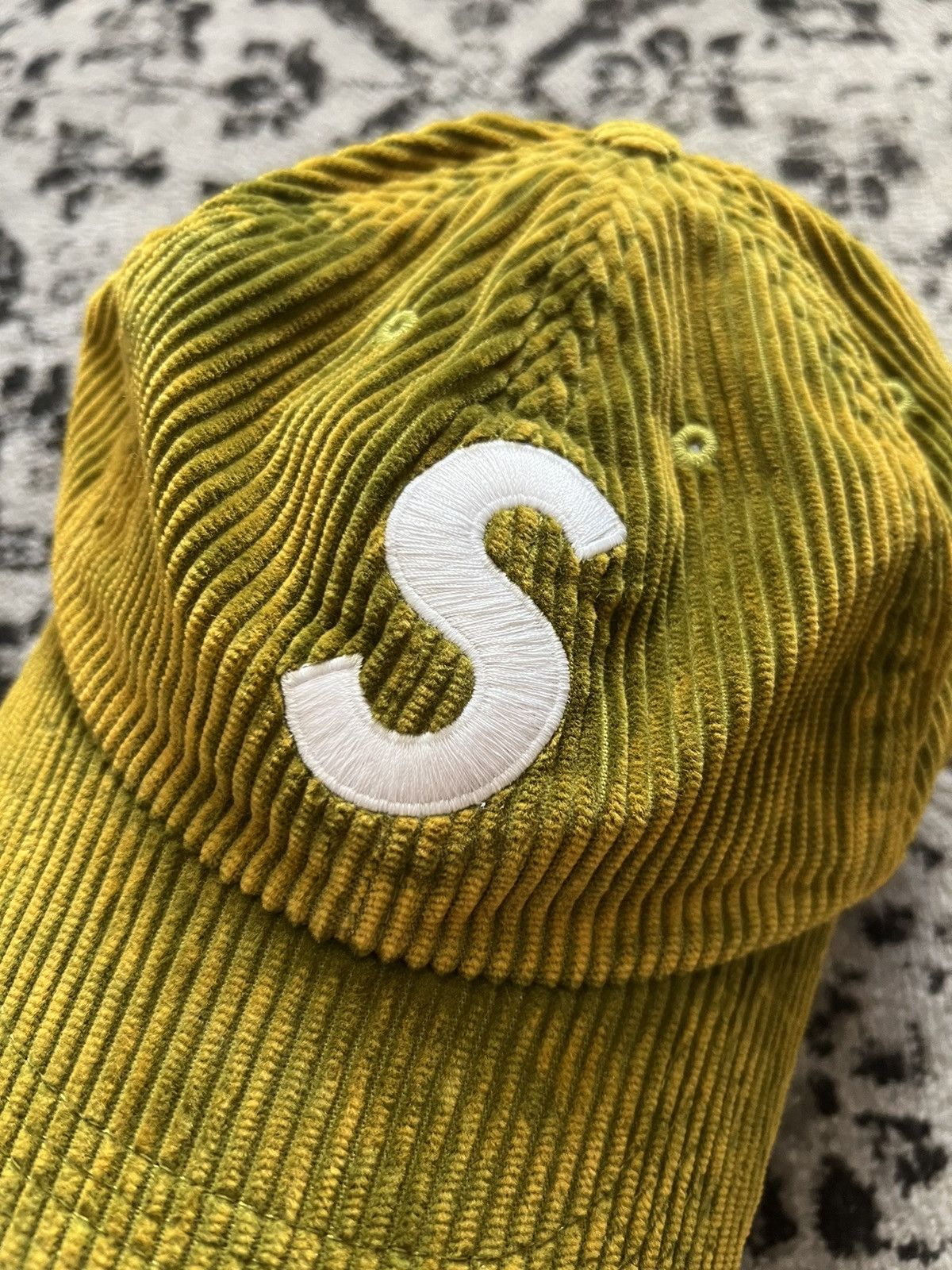 Supreme SUPREME CORDUROY S LOGO 6-PANEL (BLEACHED OLIVE) Size ONE SIZE - 5 Thumbnail