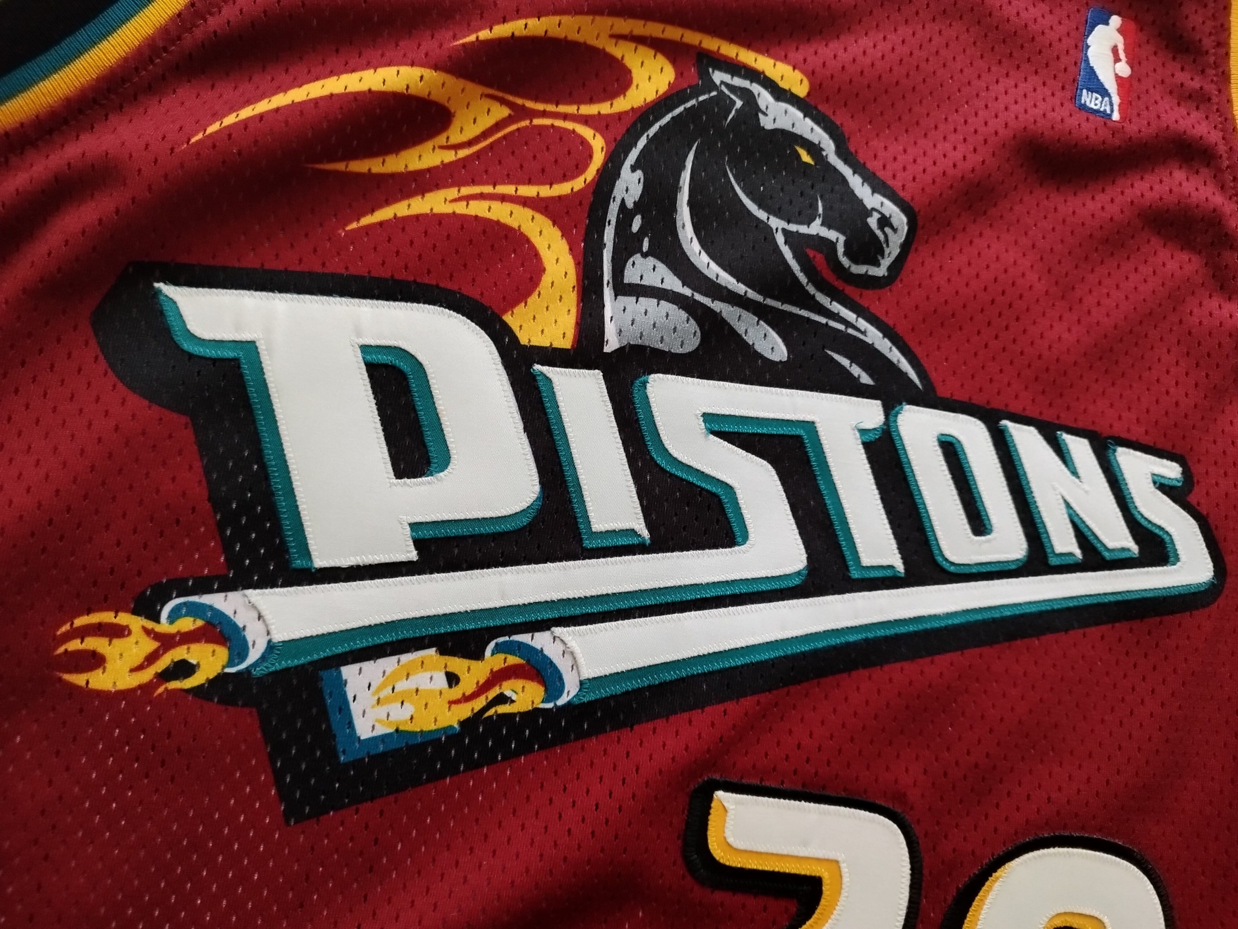 Nike Game Worn Used NBA Nike Brown Detroit Pistons pro cut Jersey Size US XL / EU 56 / 4 - 6 Thumbnail