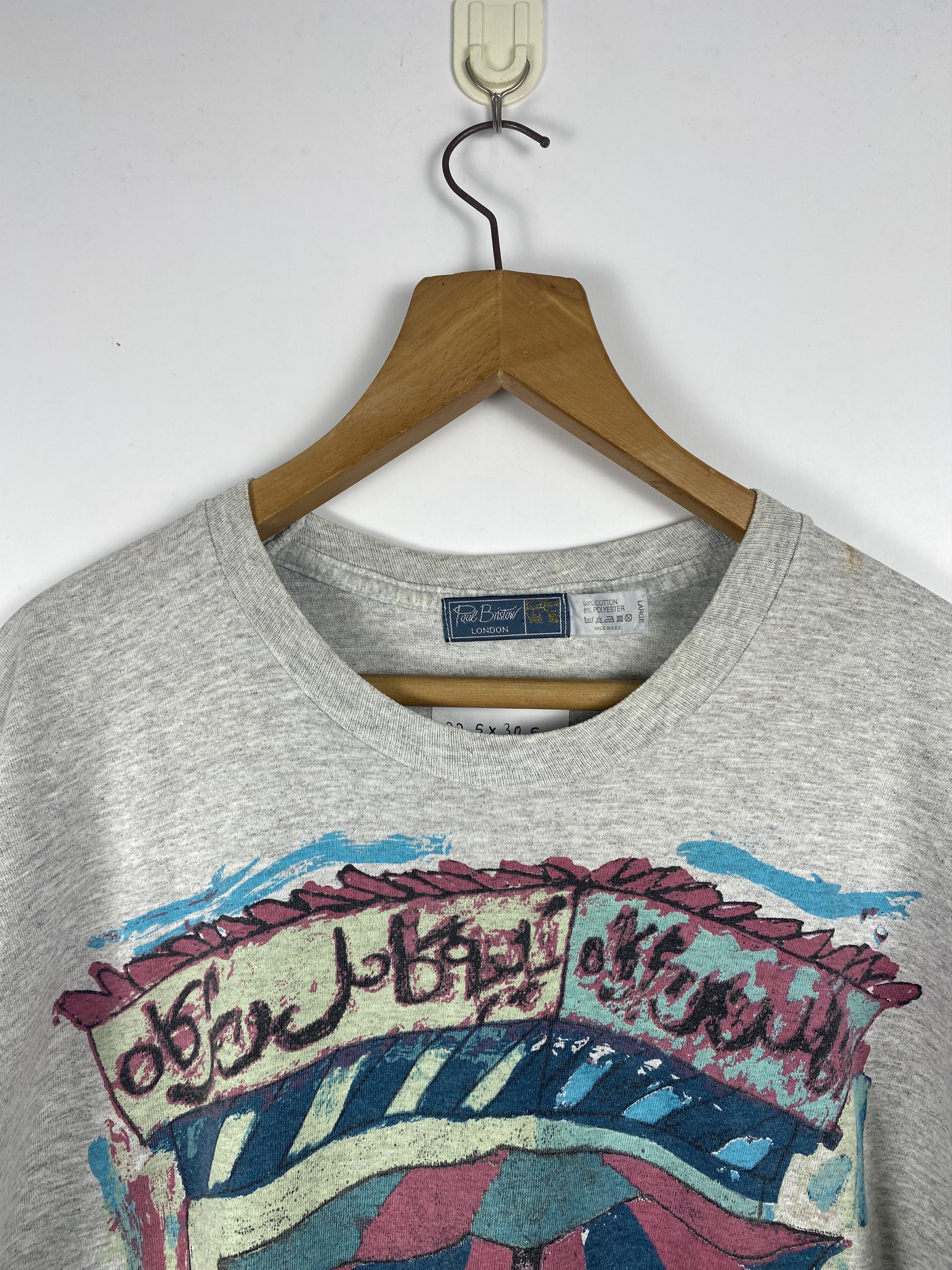 Vintage Vintage Paul Bristor London Made In E.E.C. Tee T0004 Size US L / EU 52-54 / 3 - 2 Thumbnail