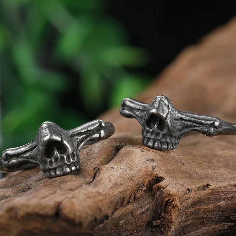 Jewelry × Vintage Aesthetic Skull Ring Size ONE SIZE - 3 Thumbnail