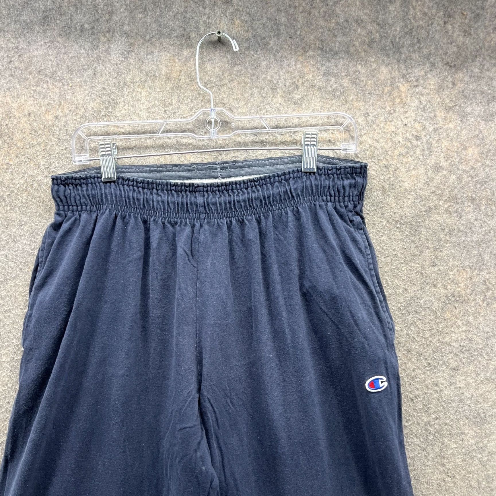 Champion Champion Sweatpants Mens Large Blue Elastic Waist Athletic Joggers Logo Lounge Size US 33 - 6 Thumbnail