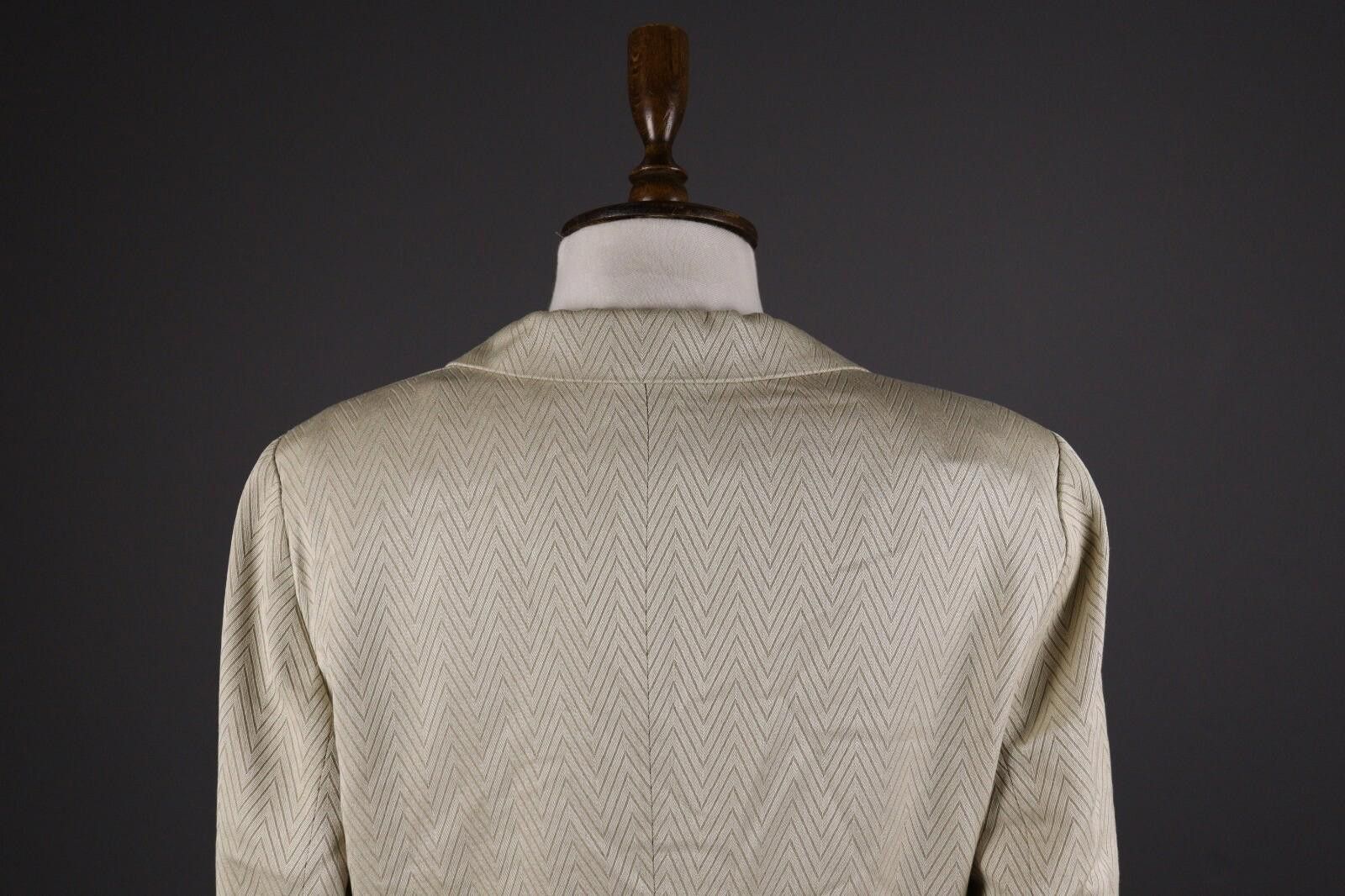 Escada Escada by Margaretha Ley Beige Wool Stripe Jacket Size 40 Size M / US 6-8 / IT 42-44 - 6 Thumbnail