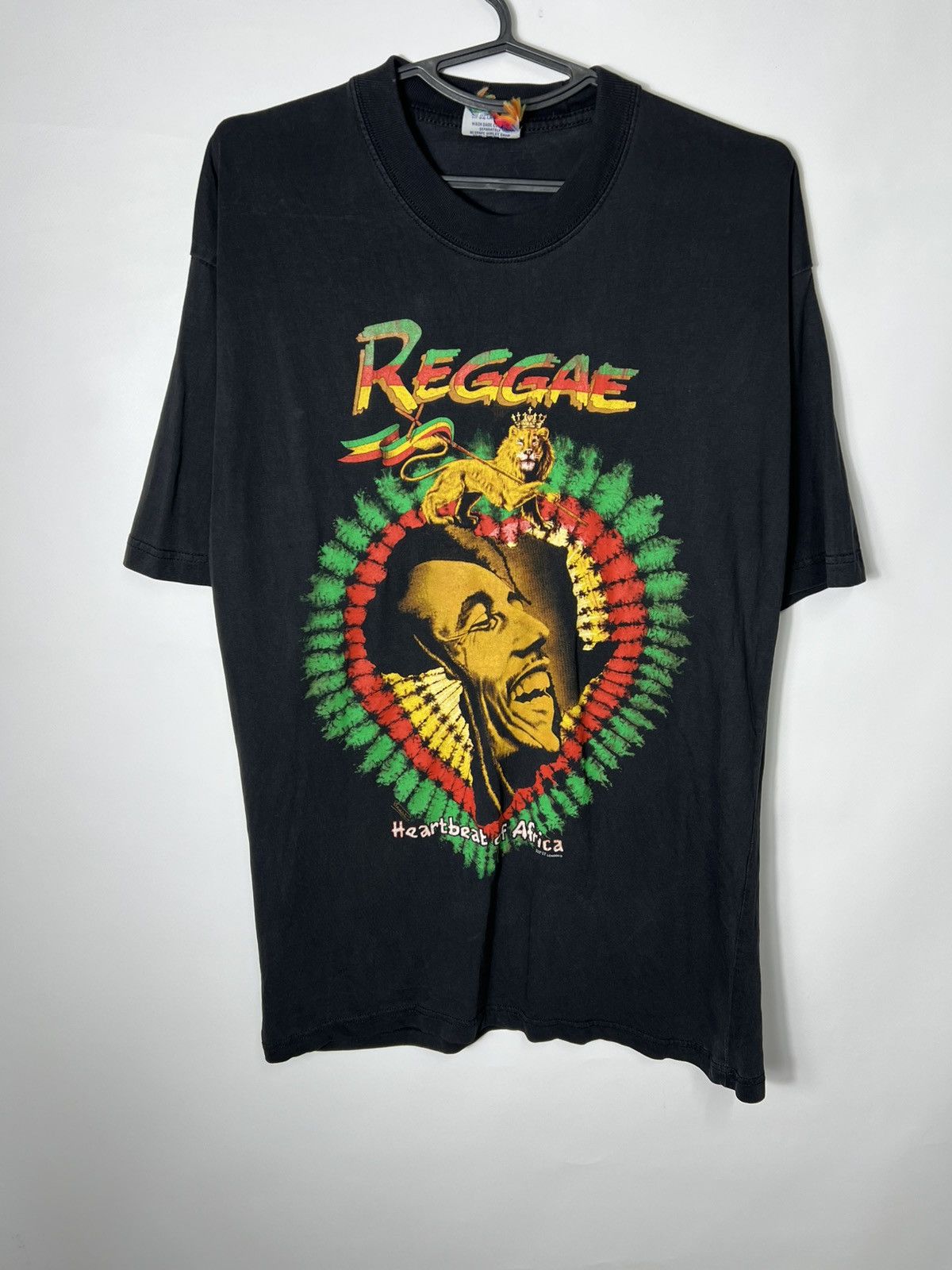Bob Marley Vintage Band Bob Marley Reggae Heartbeat of Africa T-shirt Size US M / EU 48-50 / 2 - 1 Thumbnail
