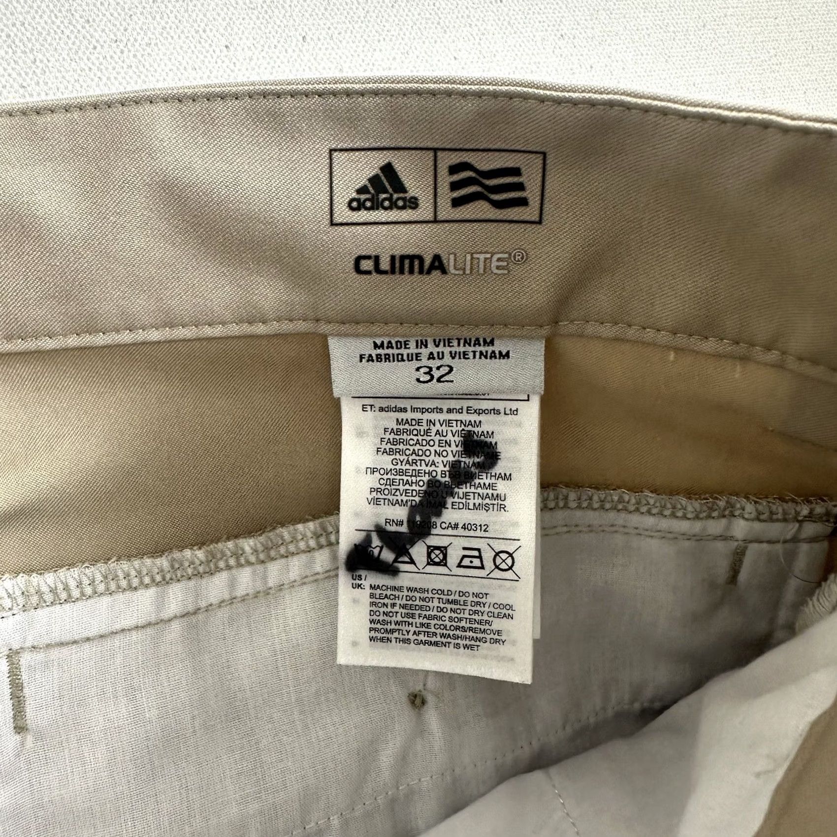 Adidas Adidas Golf Pants Chino Mens 32x32 Khaki Casual Preppy Active Straight Leg Slim/Regular Fit Pants Mens Boys? Size US 32 / EU 48 - 7 Thumbnail