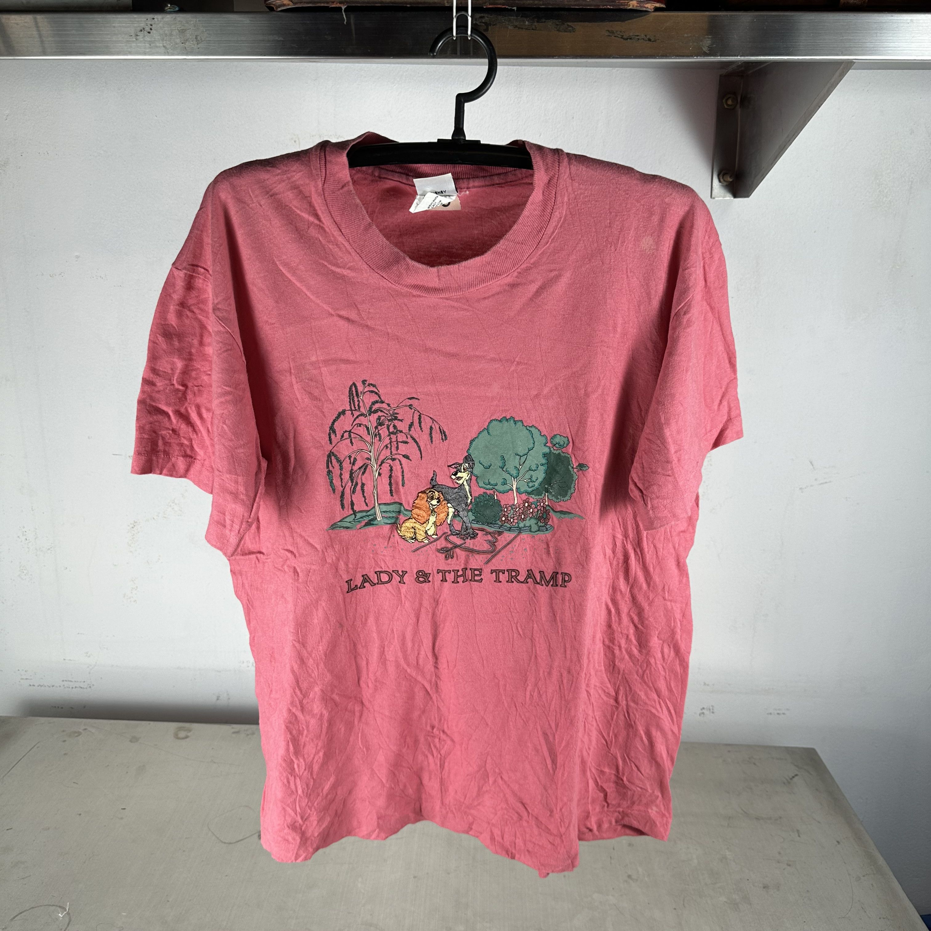 Vintage Vintage 90s Lady & The Tramp Disney Animated Film T-Shirt Size US L / EU 52-54 / 3 - 1 Thumbnail