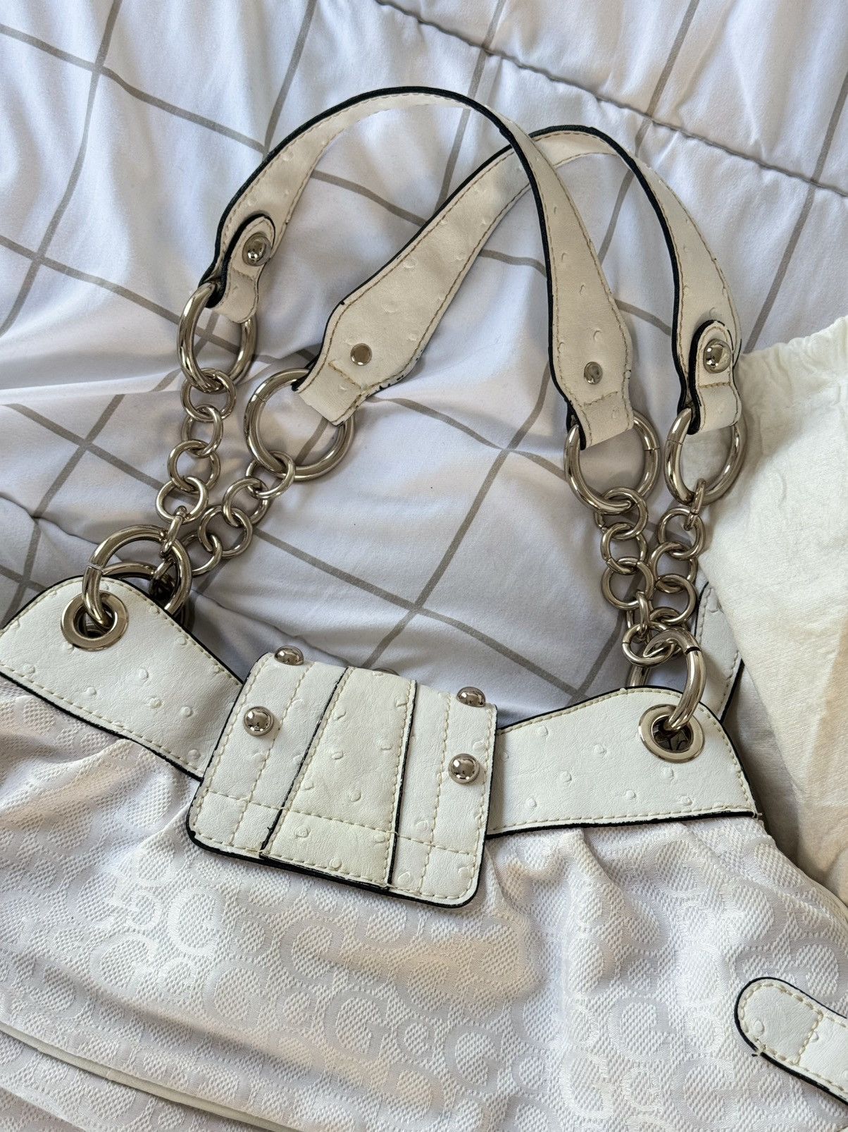 Guess Guess vintage buckle logo bag Monogram mini 00s Y2k Handbag Size ONE SIZE - 15 Thumbnail