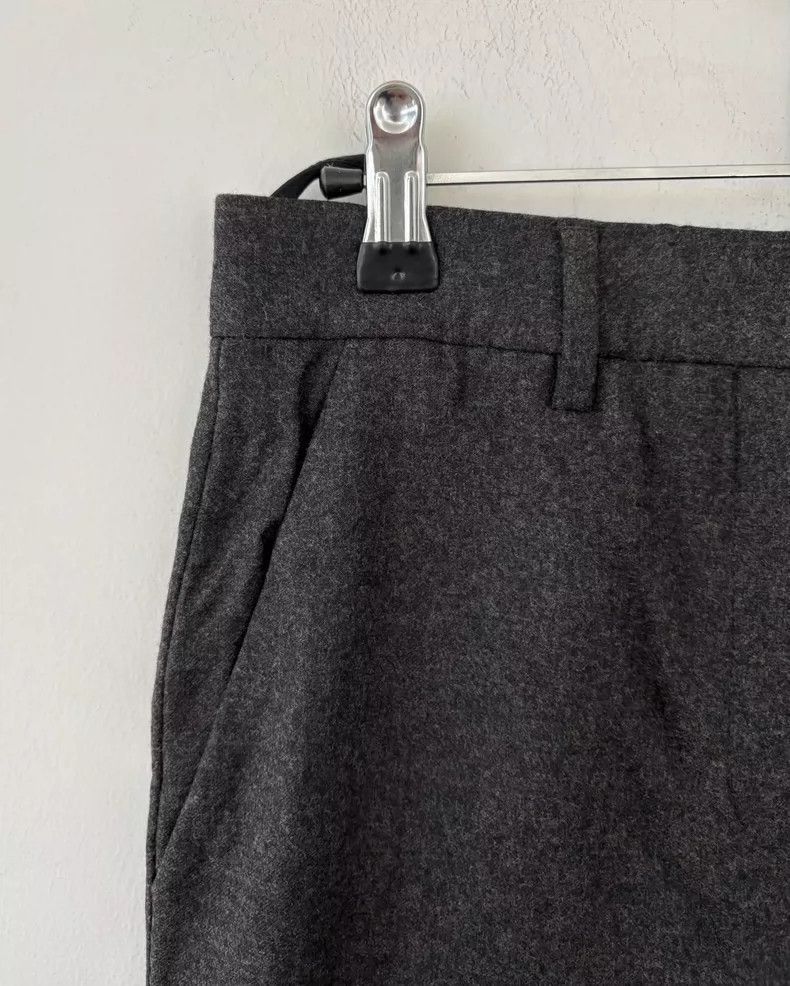 Prada Miu Miu Women's Wool Dark Gray Trousers -2505 Size 37" - 4 Thumbnail