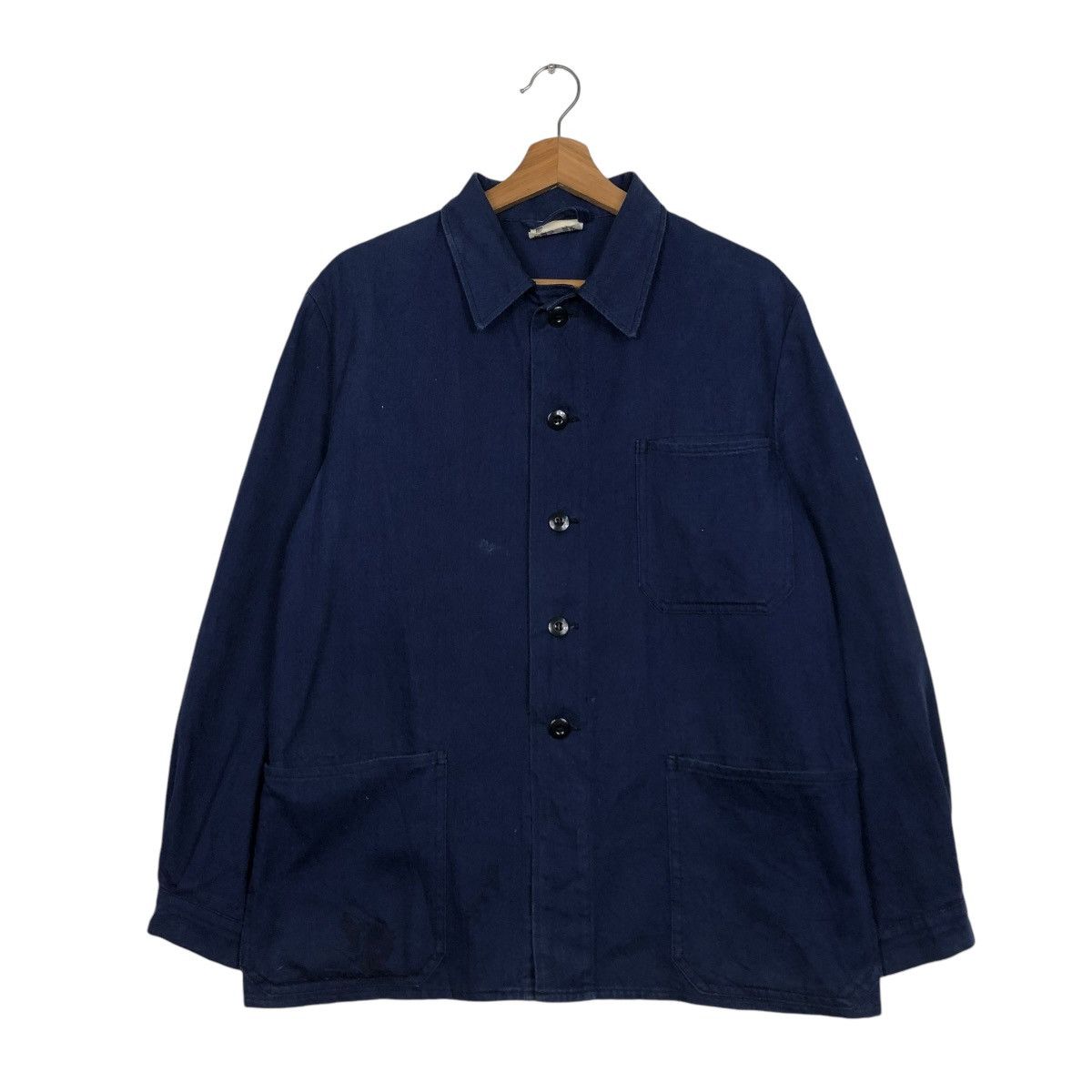 Vintage 🔥VINTAGE CHORE WORKER MILITARY JACKET G.WAHLER US NAVY Size US M / EU 48-50 / 2 - 3 Thumbnail
