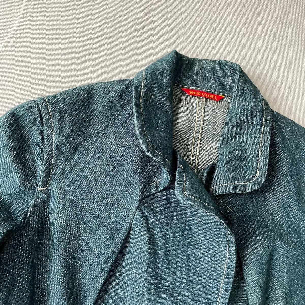 Designer × Vivienne Westwood 2003 Vivienne Westwood Denim Blazer Size S / US 4 / IT 40 - 7 Thumbnail