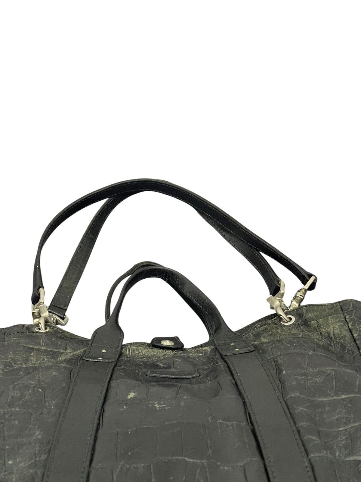 Genuine Leather Crocodile Embossed Daniel & Bob Leather Shoulder Bag 1🟩2 Size ONE SIZE - 12 Thumbnail