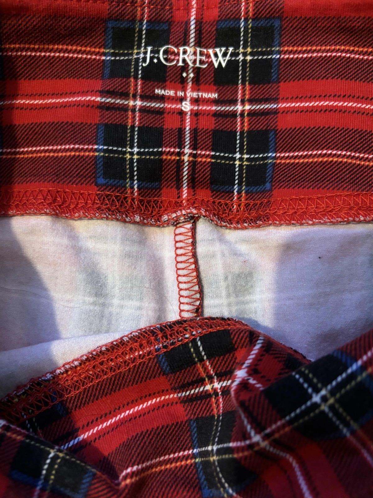 J.Crew NWOT J.Crew Holiday Tartan Red Plaid Leggings S Size 28" / US 6 / IT 42 - 5 Thumbnail