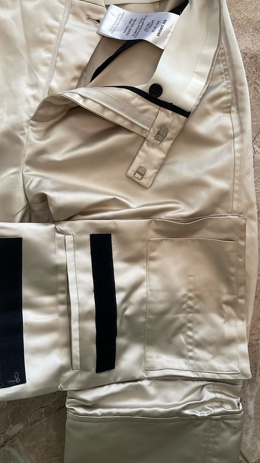 Raf Simons FW18 Satin Slim Space Pants With Pockets (46) Size US 30 / EU 46 - 4 Thumbnail