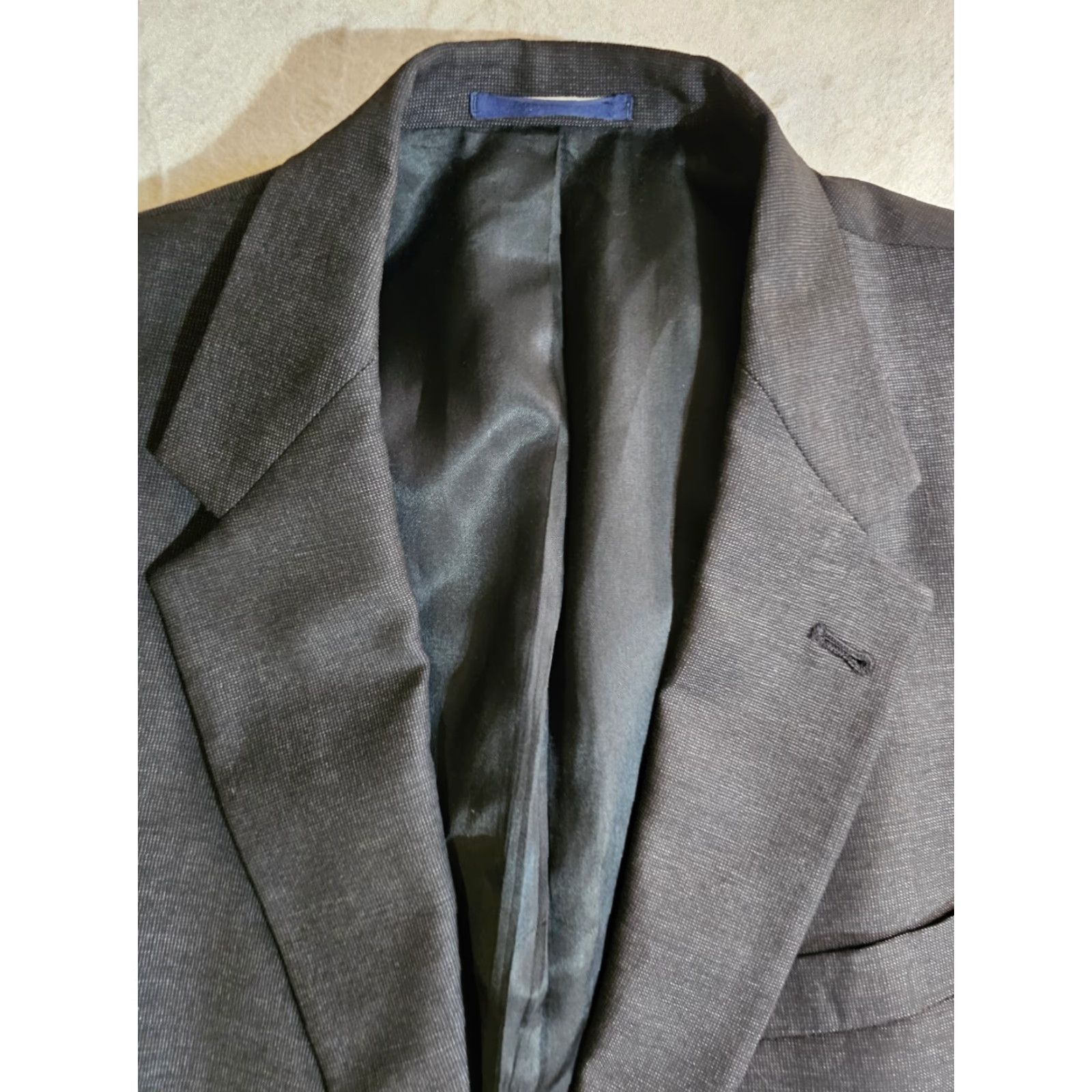 Cremieux Daniel Cremieux Collection Loro Piana Suit Jacket Blazer Mens 42L Charcoal Wool Wool Blazer Regular Cardigan? Sorry. Size 42R - 3 Thumbnail