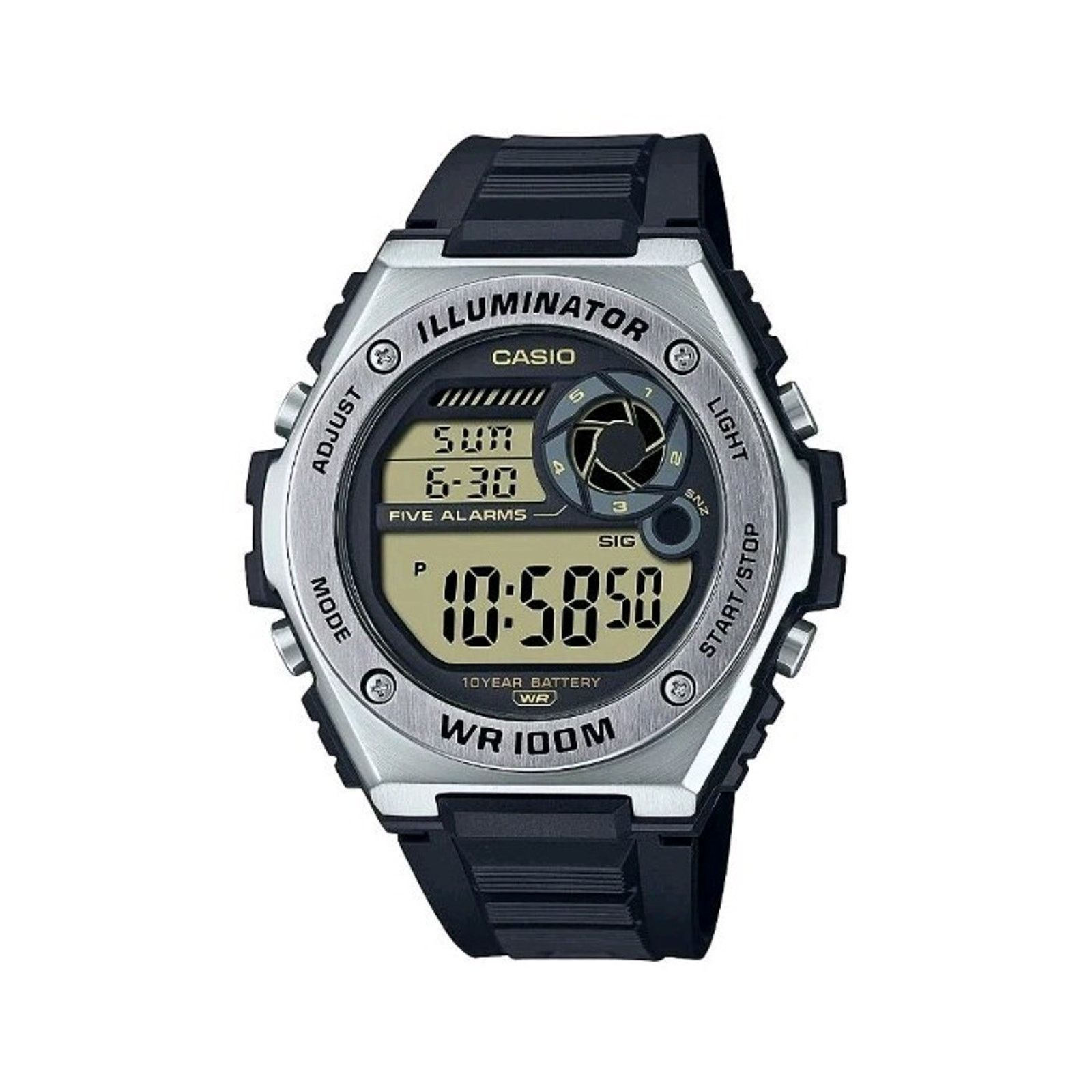 Casio Casio MWD100H-1AV, Illuminator, Black Resin, 5 Alarms Watch Size ONE SIZE - 2 Thumbnail