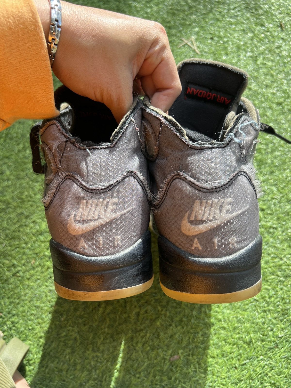 Jordan Brand × Off-White Nike OFF-WHITE x Air Jordan 5 Retro SP 'Muslin' CT8480-001 Size US 9.5 / EU 42-43 - 5 Thumbnail
