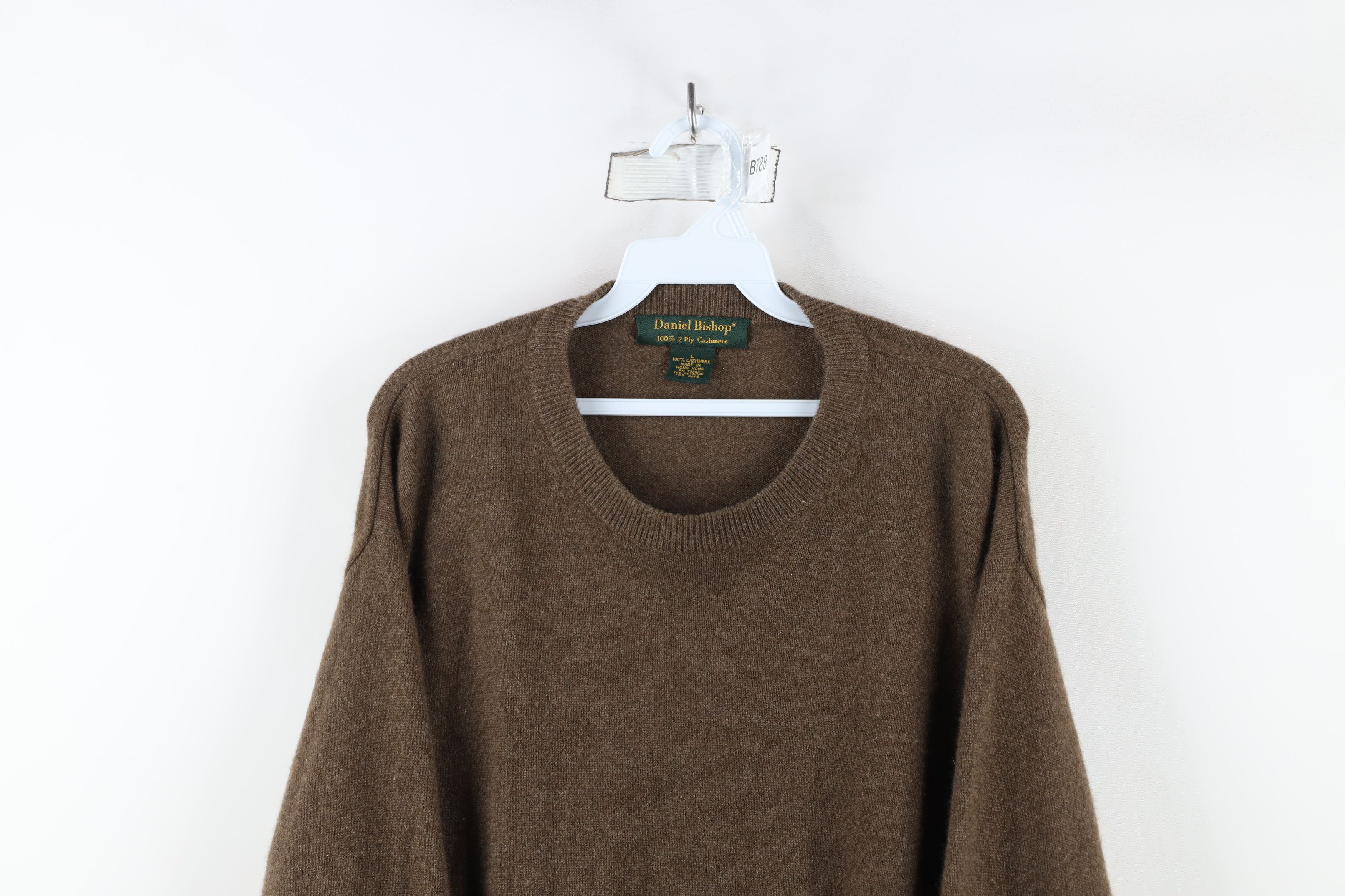 Vintage Vintage 90s Streetwear Cashmere Knit Crewneck Sweater Brown Size US L / EU 52-54 / 3 - 2 Thumbnail