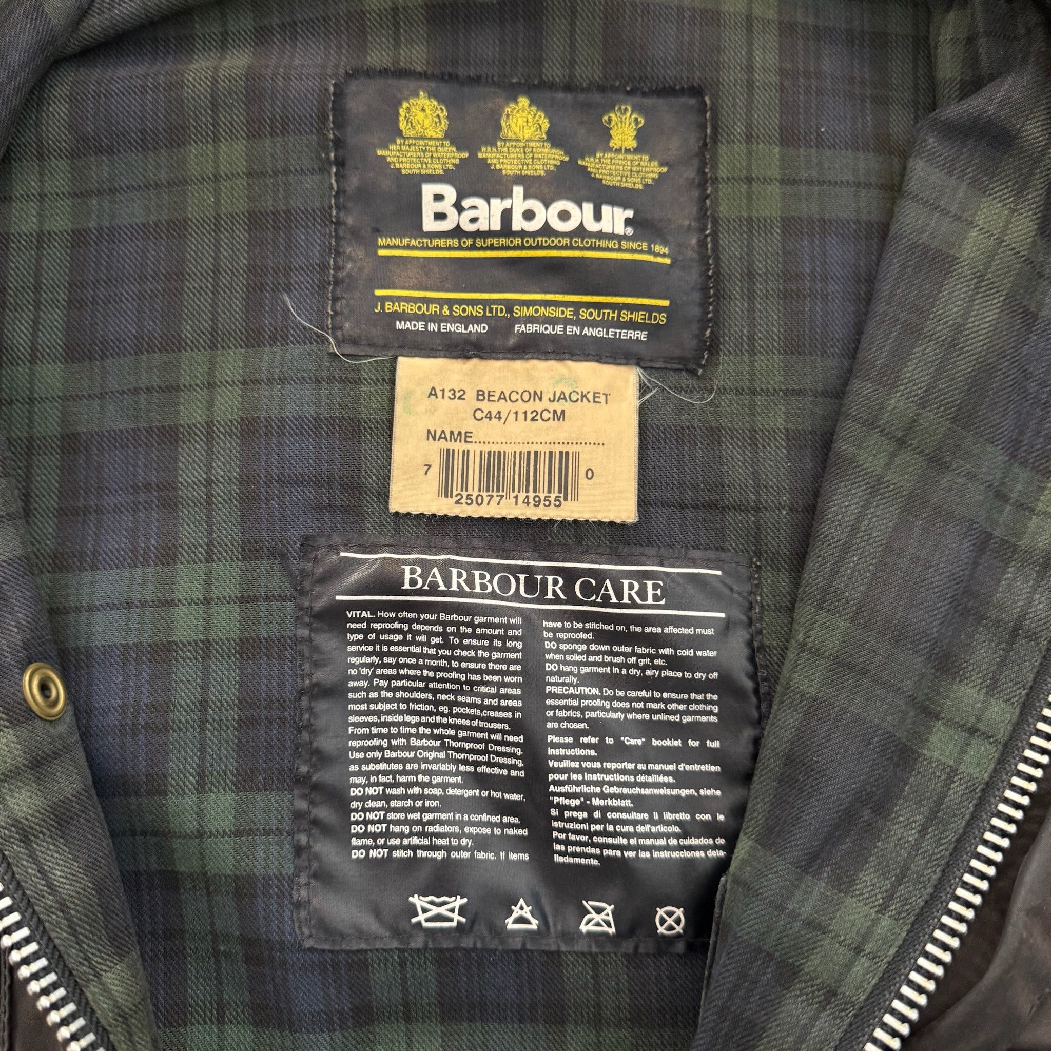 Barbour Barbour International Waxed Blue Jacket Size US L / EU 52-54 / 3 - 2 Thumbnail