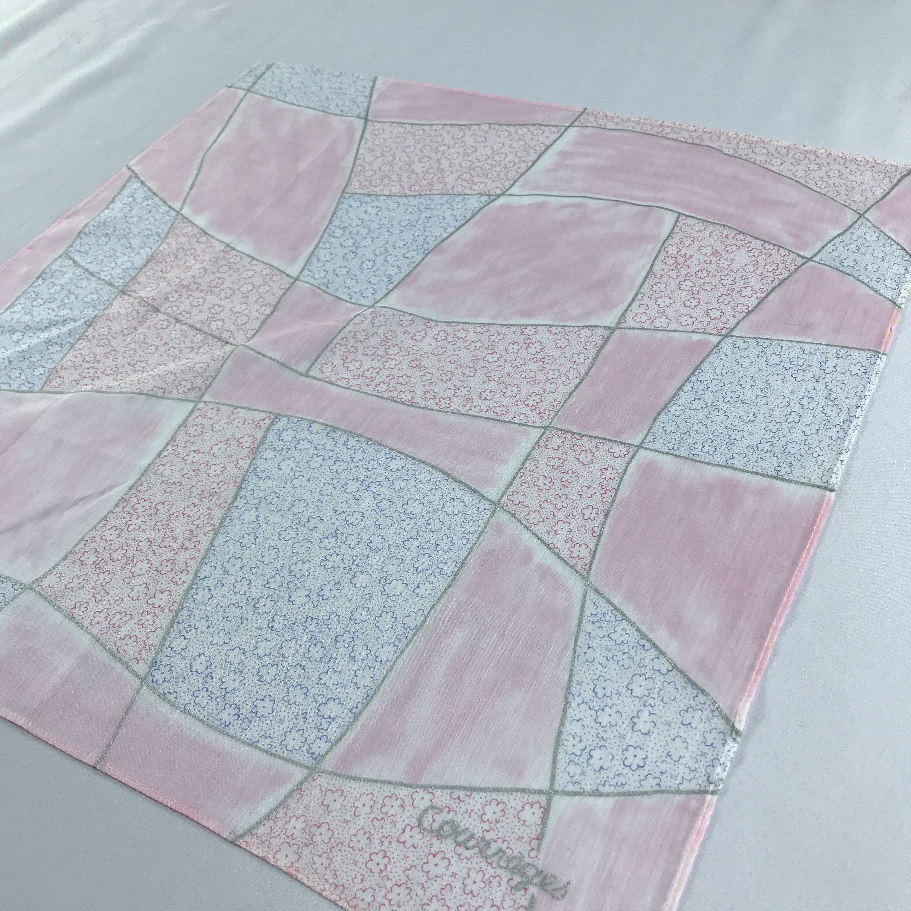 Courreges Courreges Abstract Handkerchief Neckerchief Bandana H1122 Size ONE SIZE - 4 Thumbnail