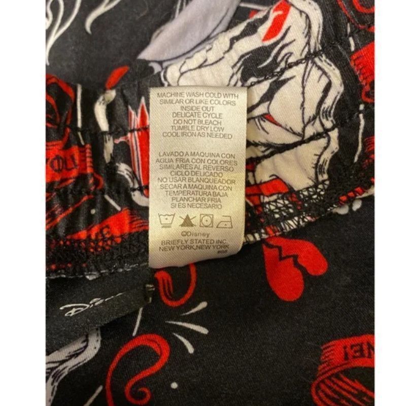 Disney Disney Villains Jogger Pants Red Black Heart Tattoo Print 2X Size 40" / US 18 - 4 Thumbnail