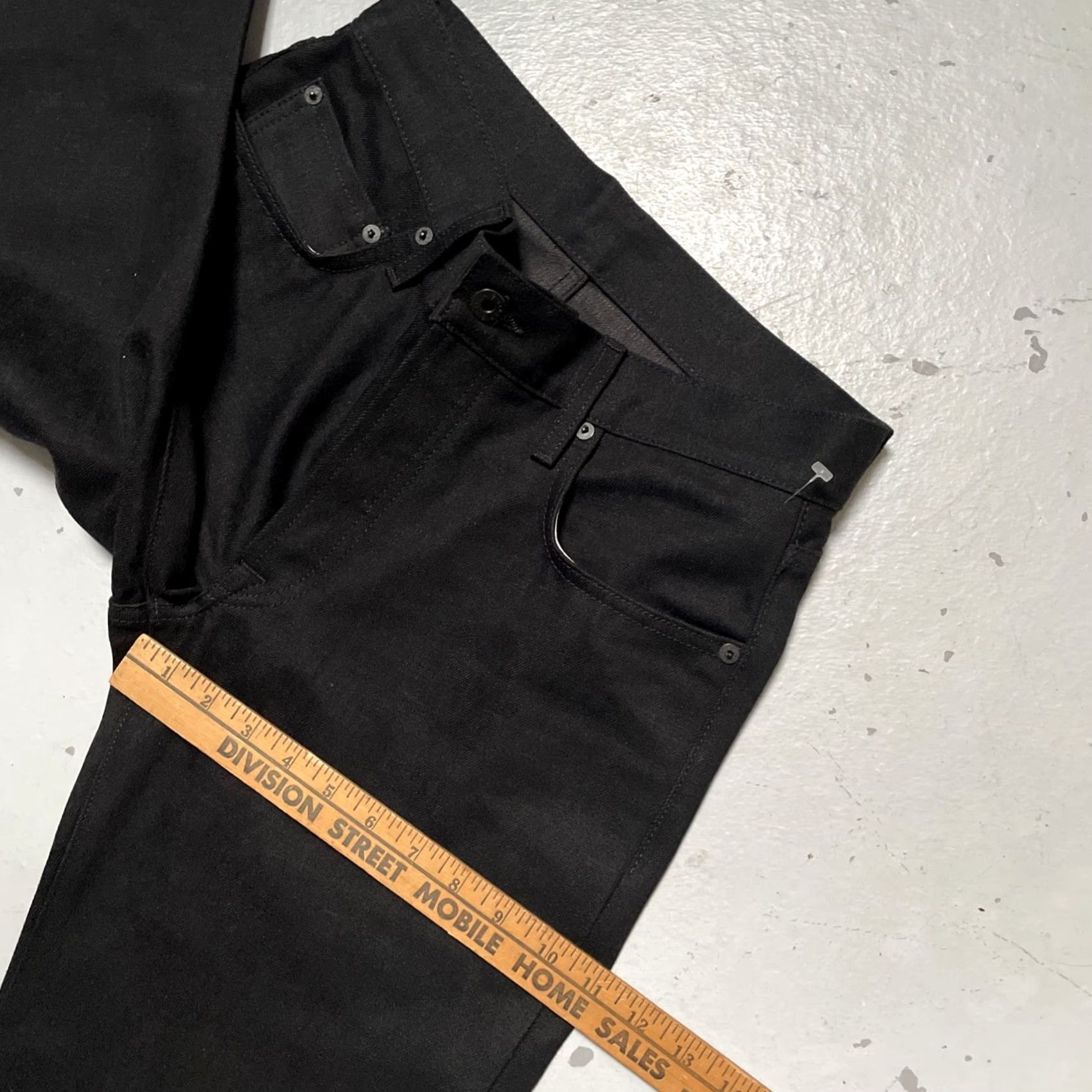 Vintage Ginew Jeans Unisex Adults 30 Dark Black Denim Work Straight NWOT? USA Made In USA Size 30 Jeans Size US 30 / EU 46 - 5 Thumbnail
