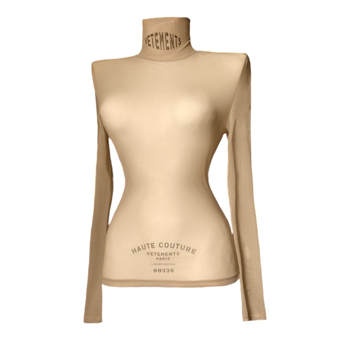 Vetements Vetements mannequin body imitation mesh top spring 2021 Size M / US 6-8 / IT 42-44 - 1 Thumbnail