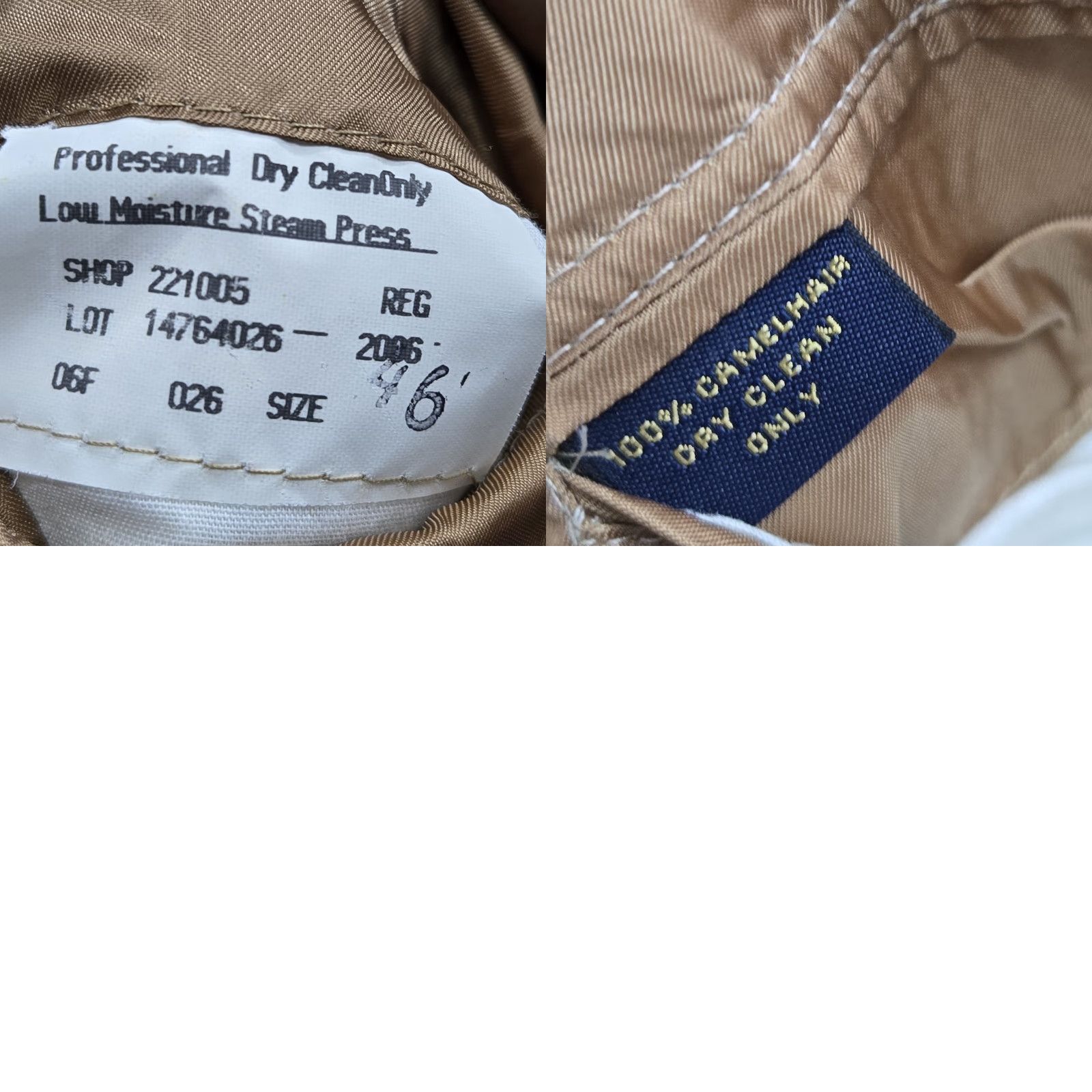 Brooks Brothers Brooks Brothers Blazer Mens 46 Camel Hair Herringbone Sport Coat Jacket Beige 3-in-1 Button Size 46R - 10 Thumbnail