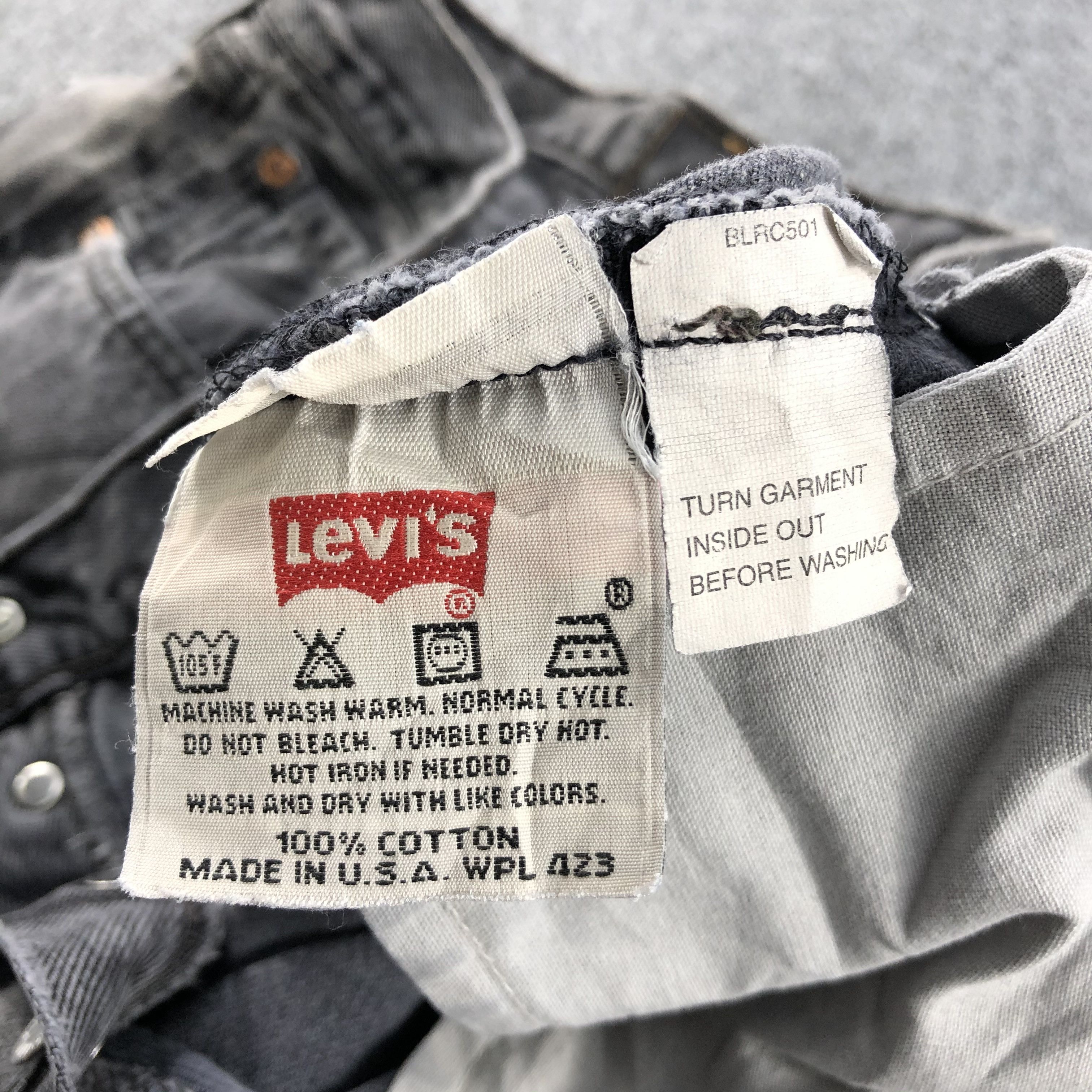 Levi's Vintage 90s Distress Levis 501 Earth Tone Jeans-JM1588 Size US 40 / EU 56 - 11 Thumbnail