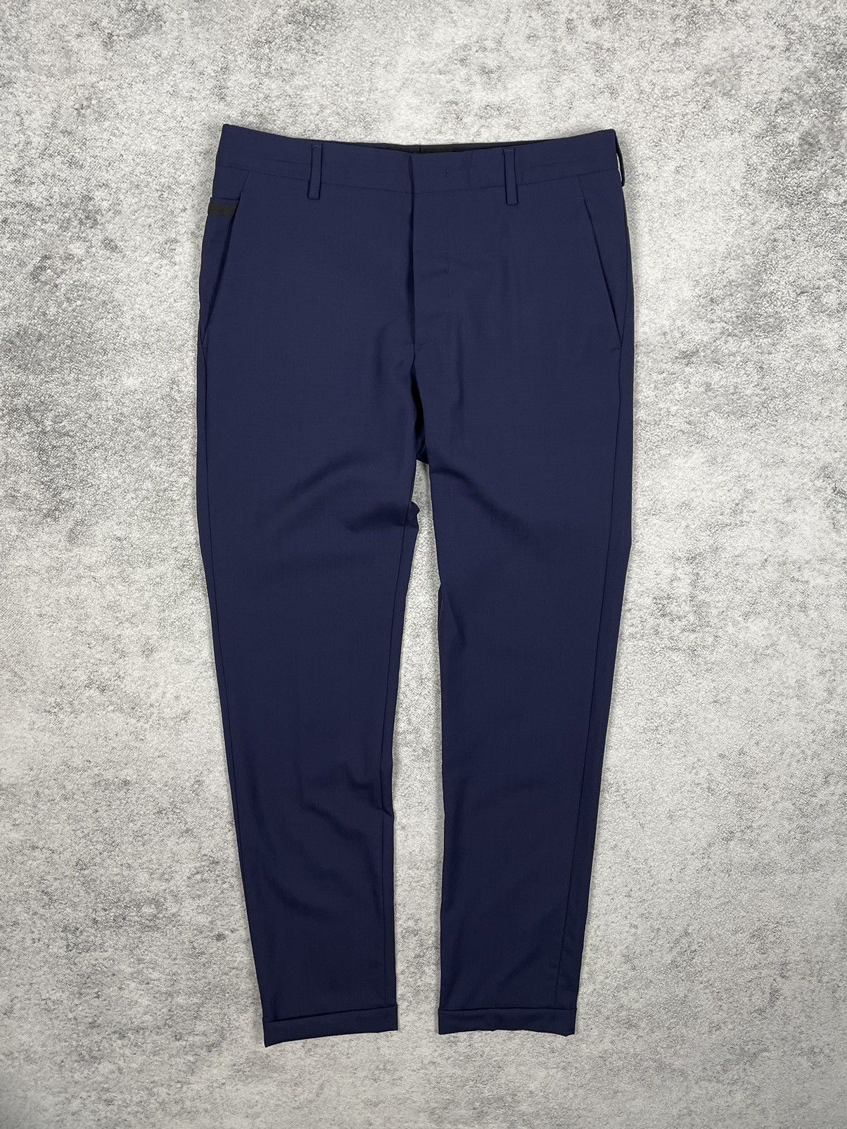 Prada Prada Pants Suit Trousers Navy Blue Luxury Size US 28 / EU 44 - 1 Thumbnail