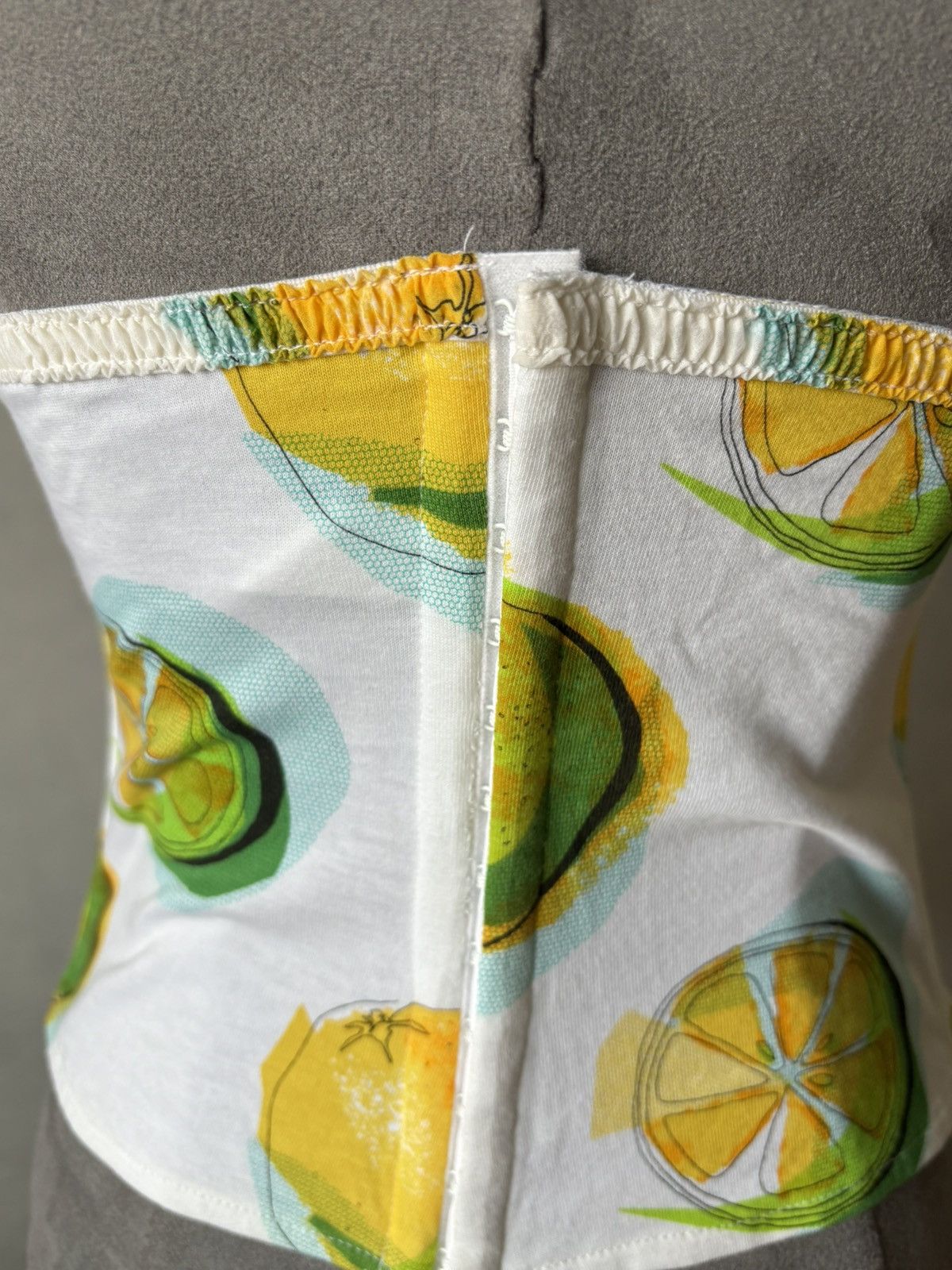 Dior Christian Dior lemon print bustier top – Galliano era Size S / US 4 / IT 40 - 6 Thumbnail