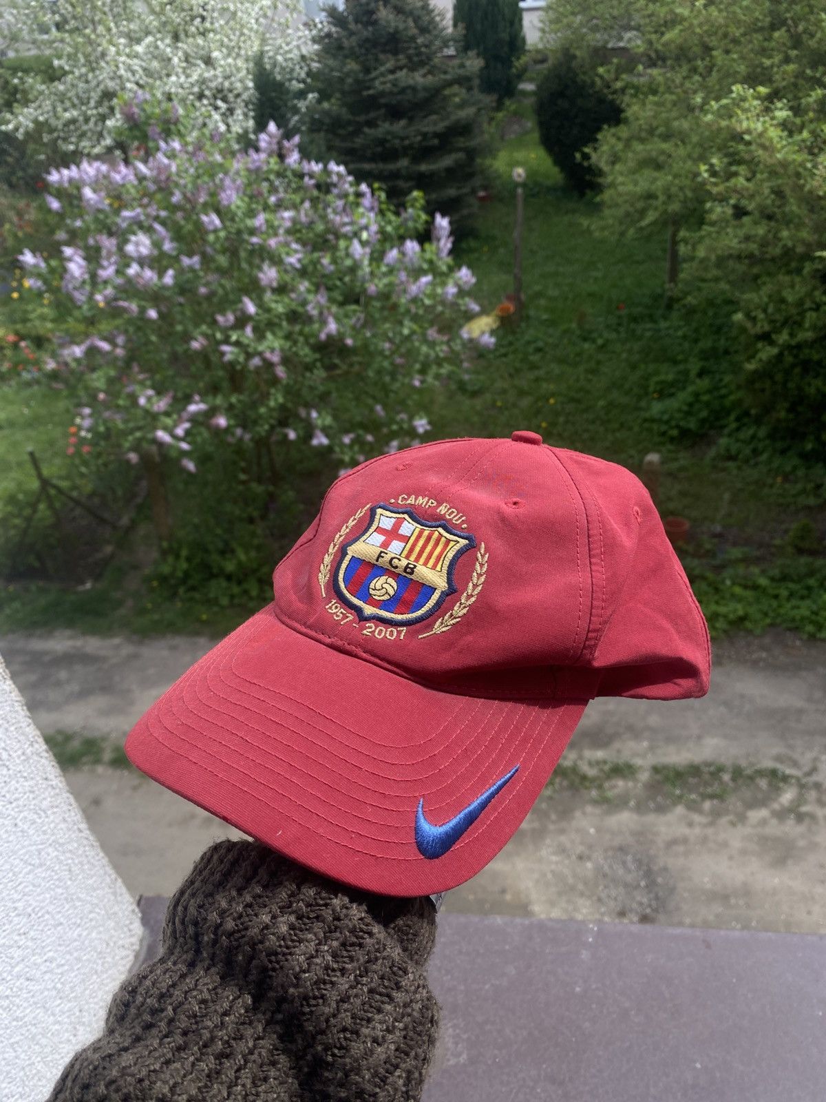 Nike × Vintage Vintage Nike FC Barcelona Anniversary Cap Size ONE SIZE - 1 Thumbnail